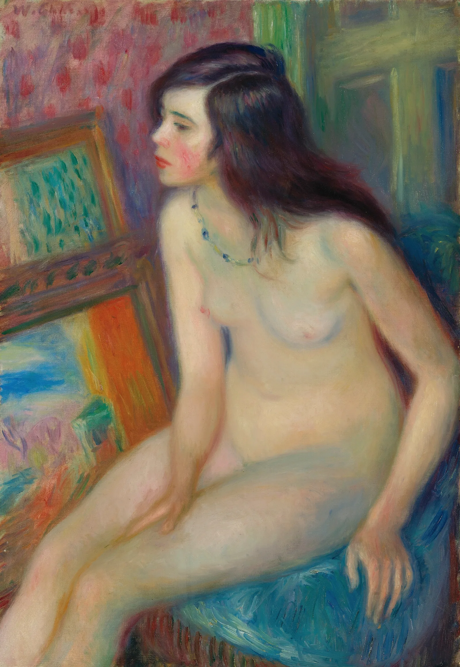 Temple Gold Medal Nude Wall Art by William James Glackens - Canvas Print