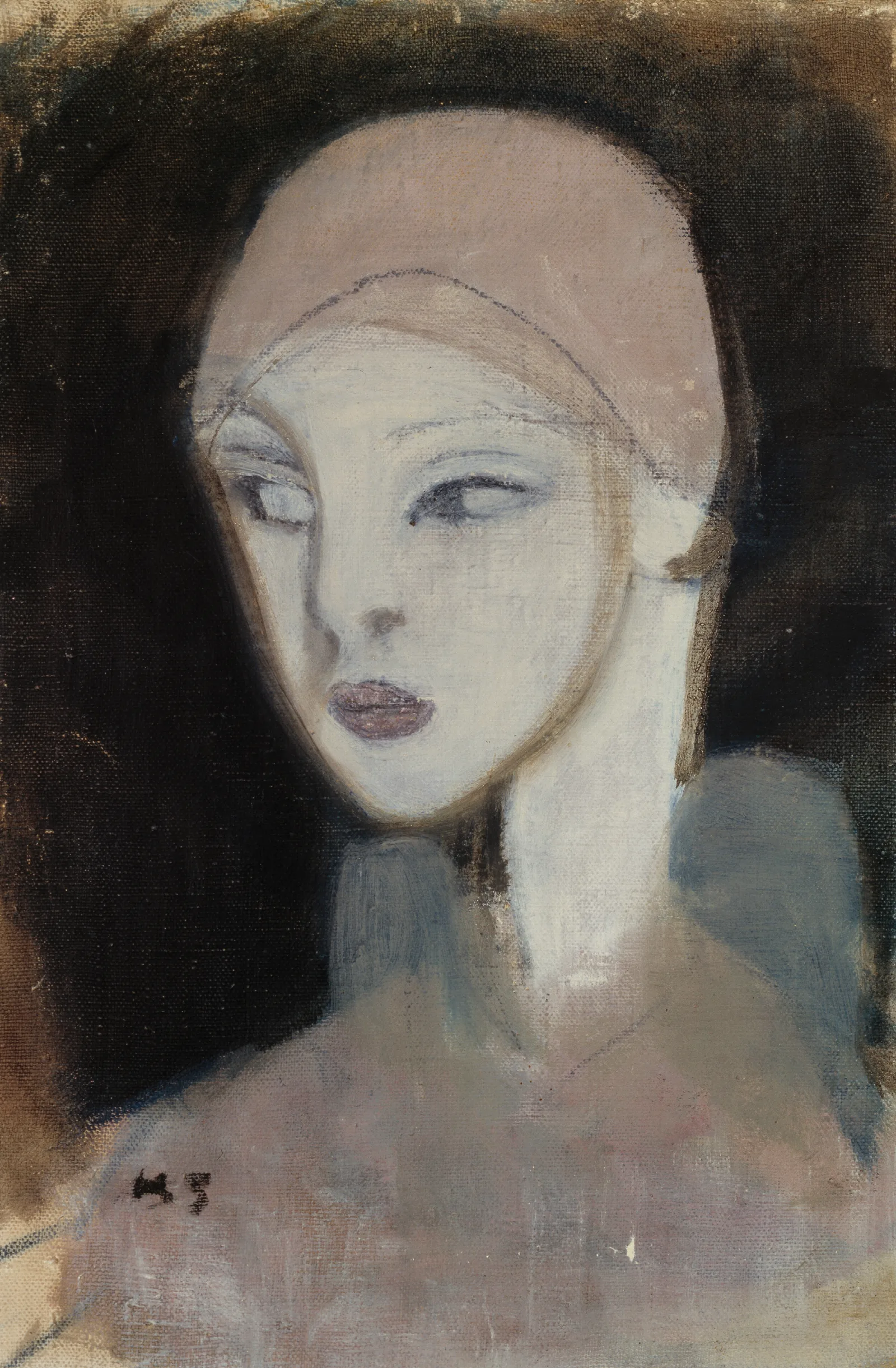 Girl From The Islands Wall Art by Helene Schjerfbeck - Canvas Print