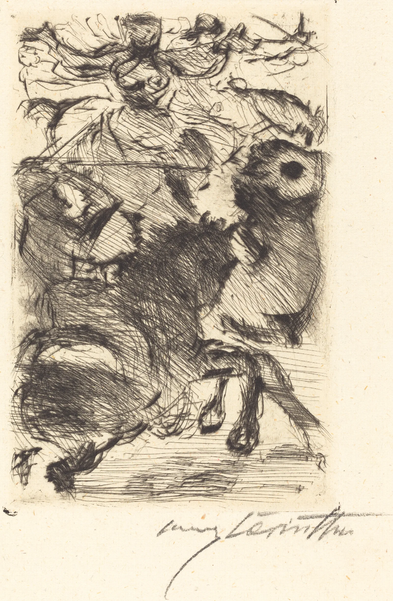 Adhba The Camel Adhba Die Kamelin Wall Art by Lovis Corinth - Canvas Print