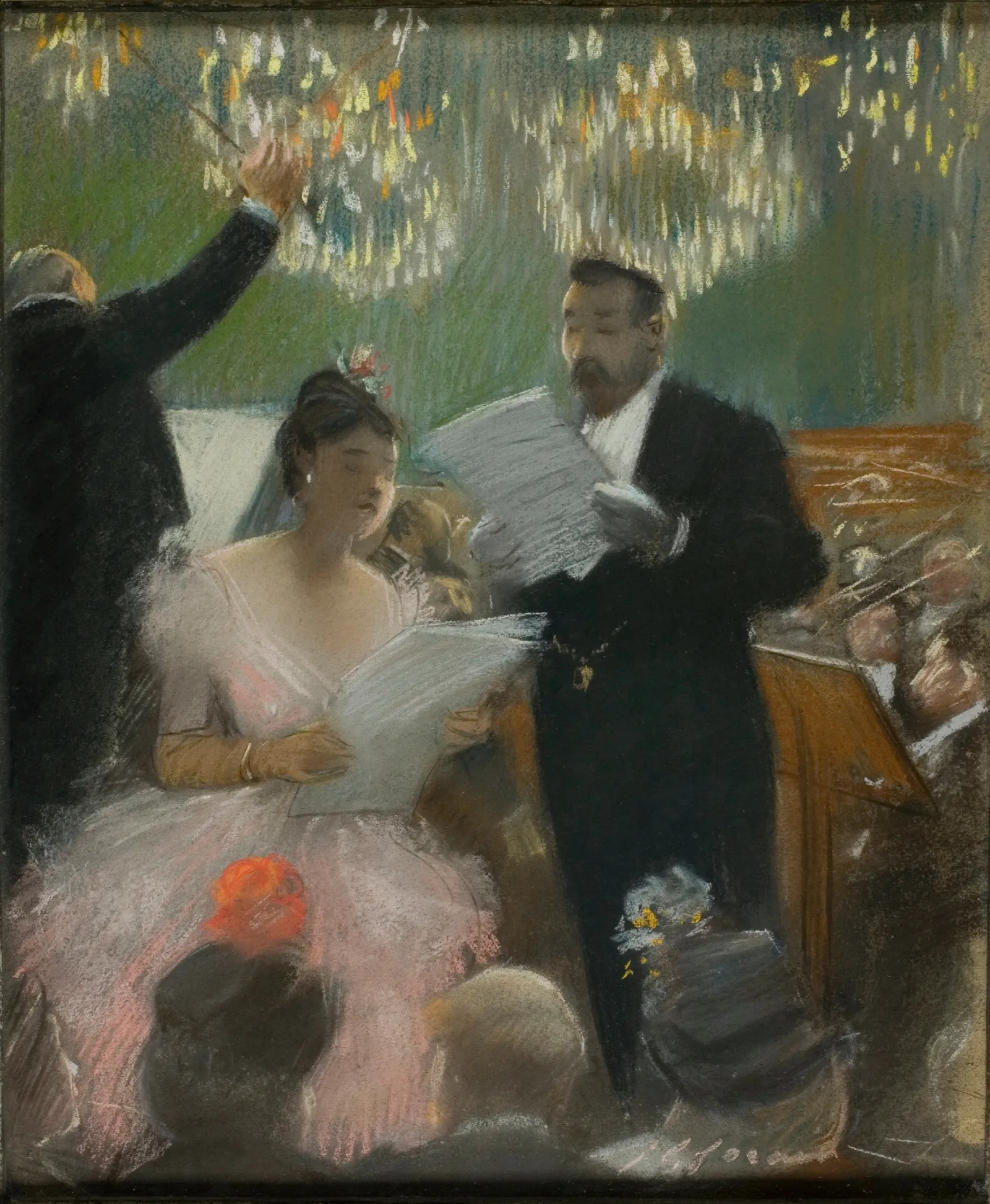 The Orchestra Wall Art by Jean-Louis Forain - Canvas Print