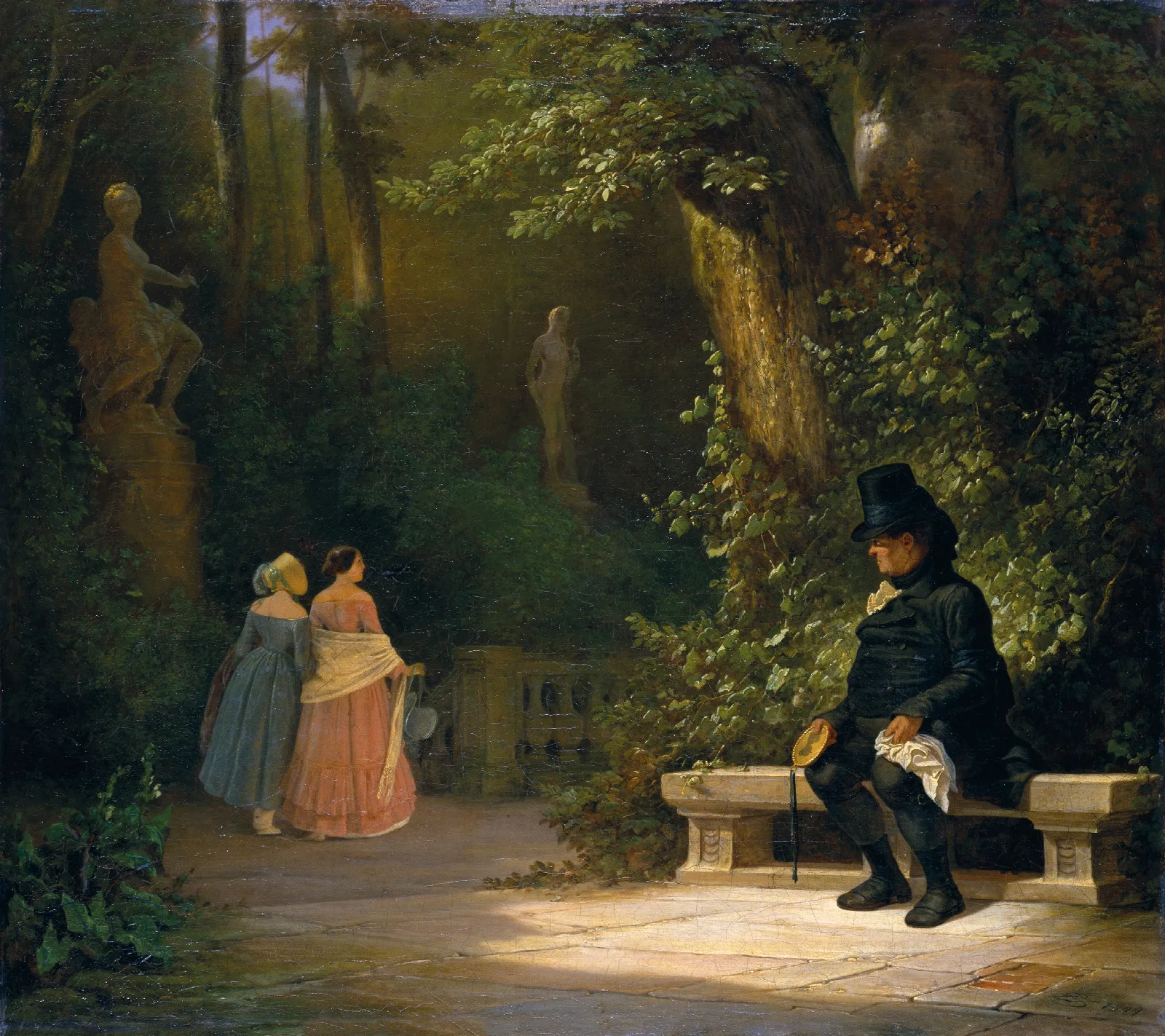The Widower 2 Wall Art by Carl Spitzweg - Canvas Print