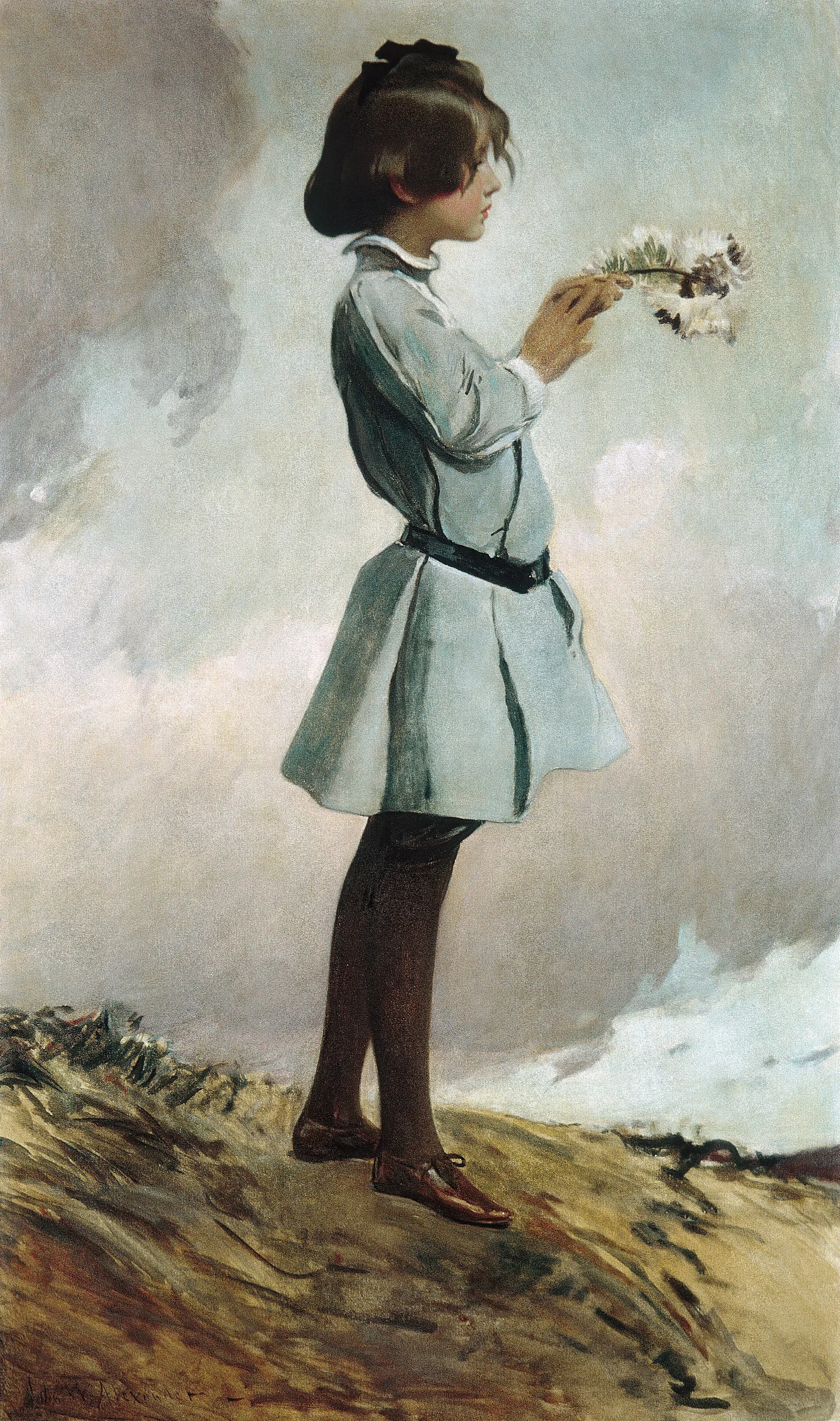 Geraldine Russell Wall Art by John White Alexander - Canvas Print