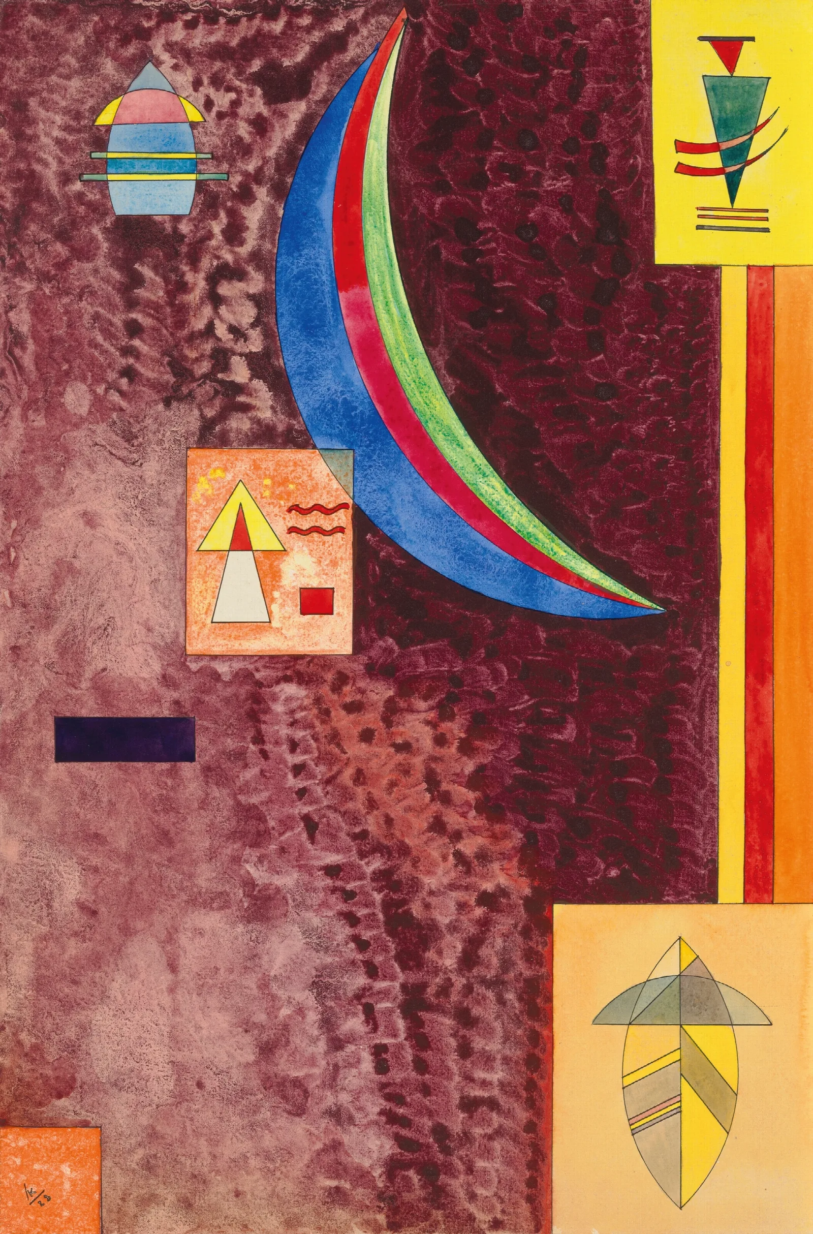 Scharf Wall Art by Wassily Kandinsky - Canvas Print