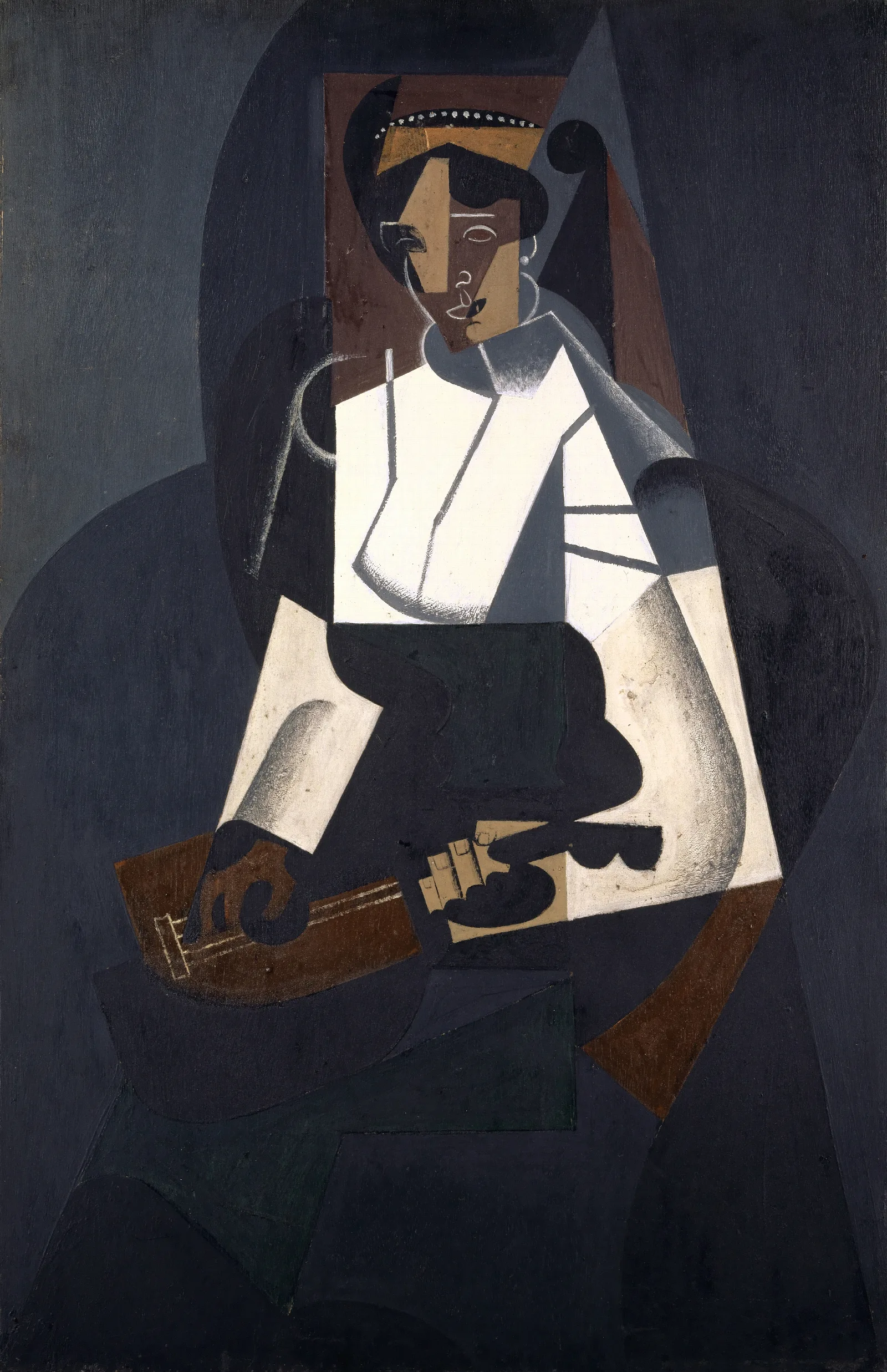 Woman With Mandolin Wall Art by Juan Gris - Canvas Print