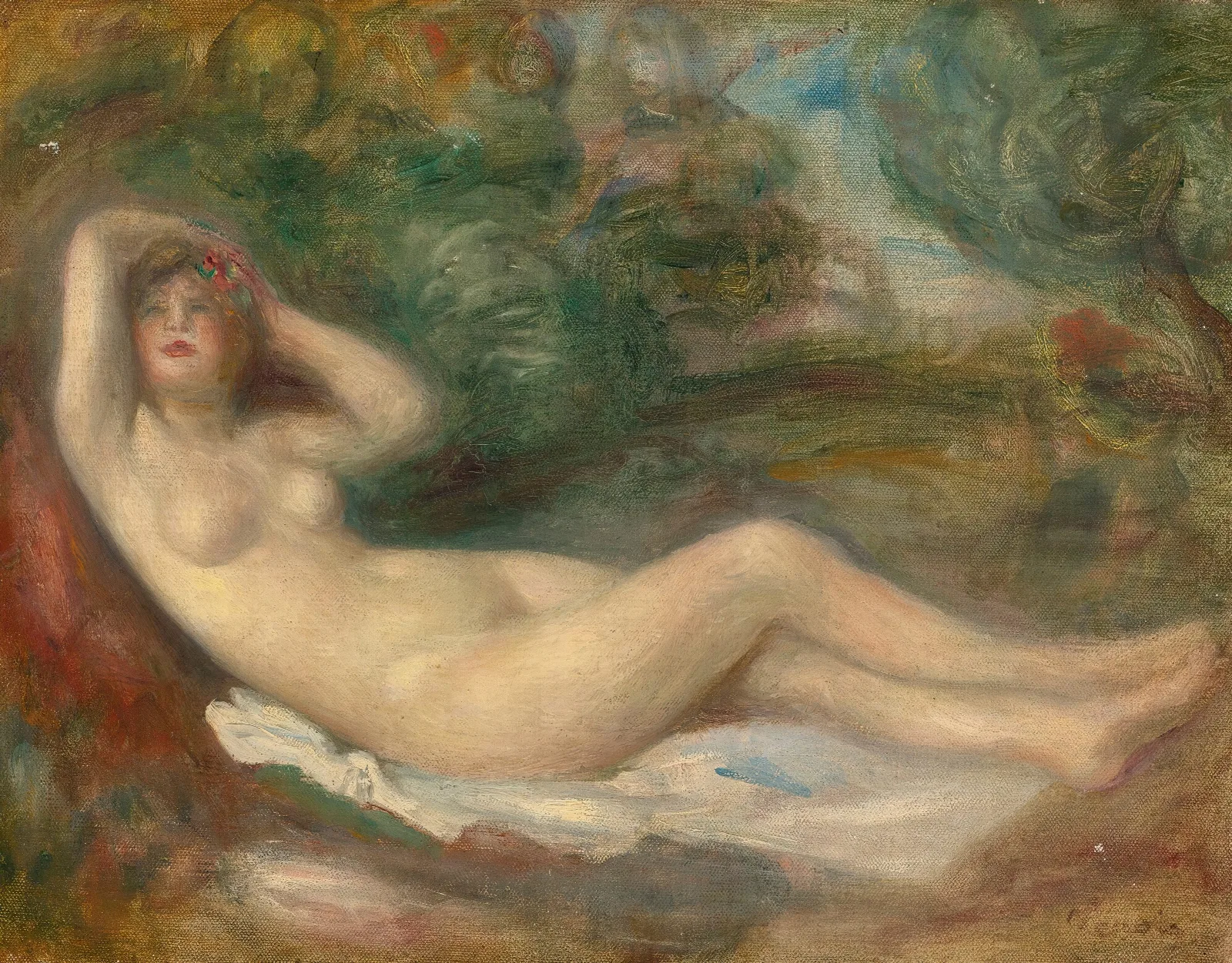 Etude De Nu 2 Wall Art by Pierre-Auguste Renoir - Canvas Print