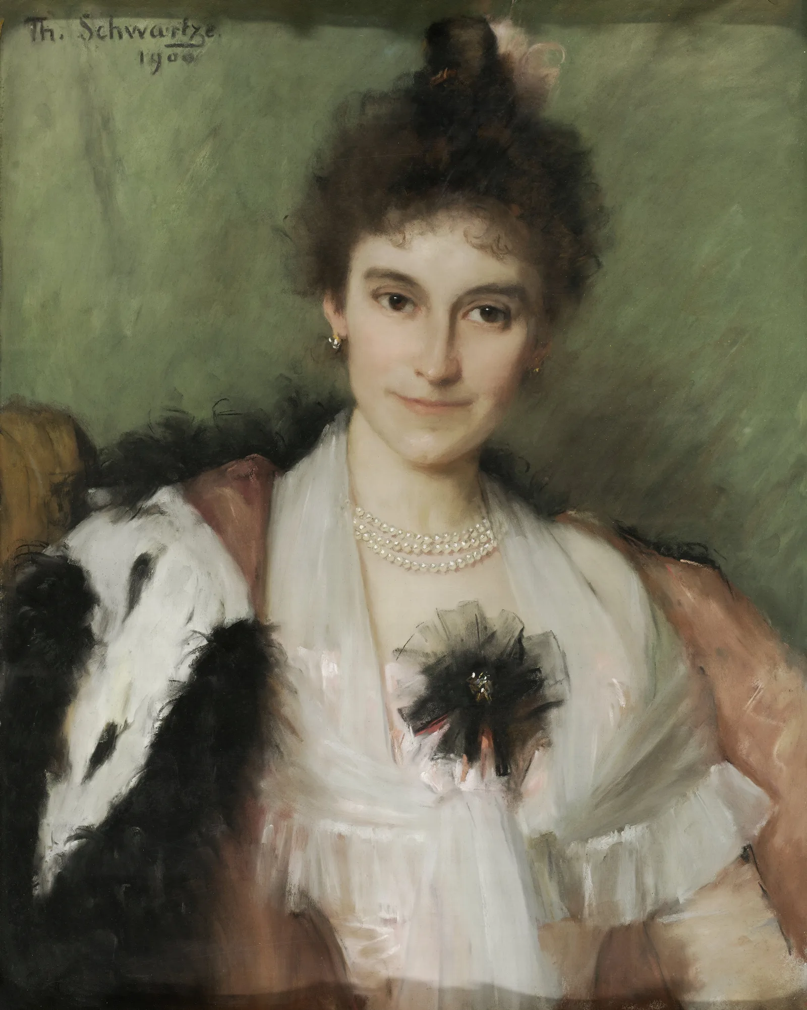 Amelia Eliza Van Leeuwen 1862 1923 Wall Art by Thérèse Schwartze - Canvas Print