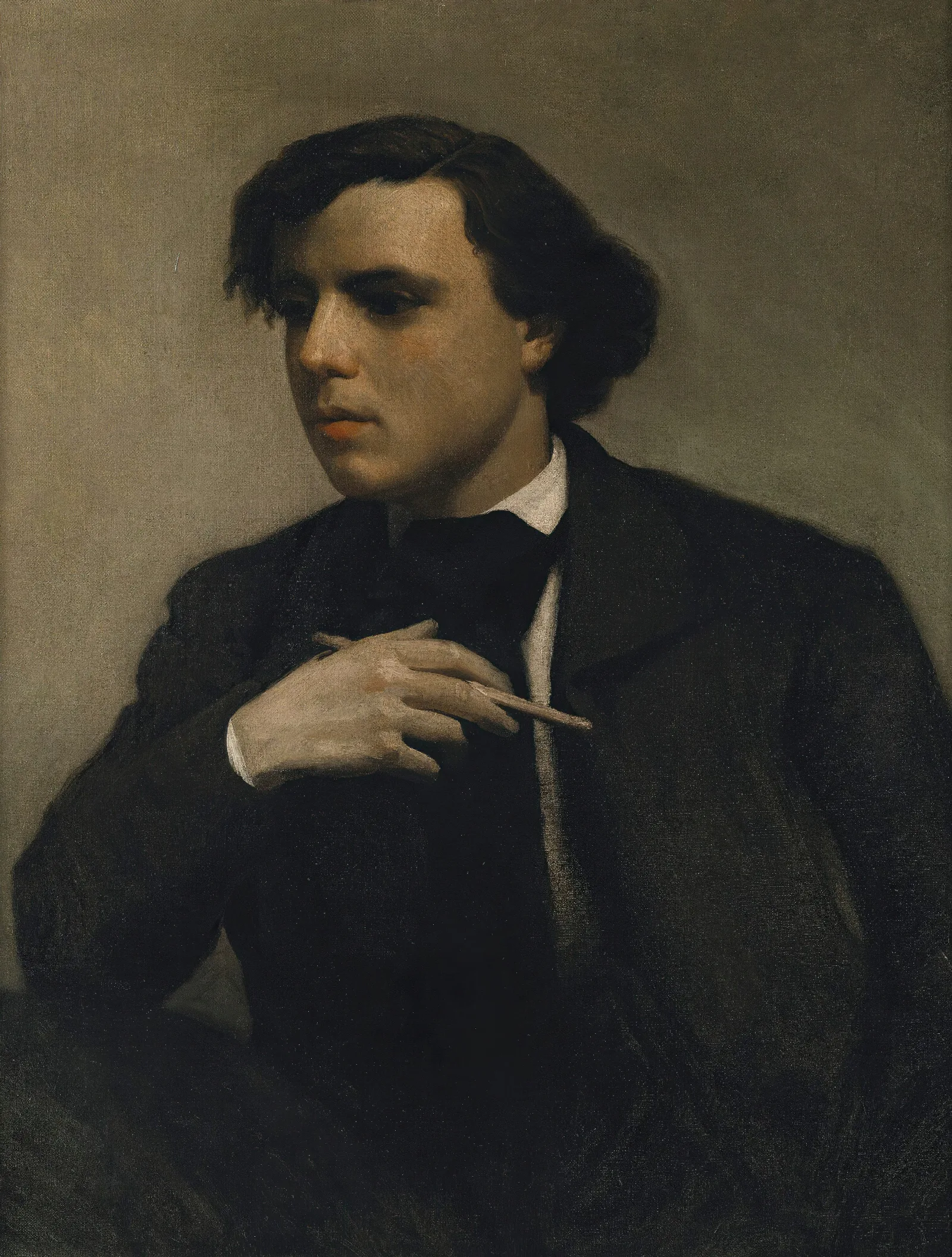 Portrait De Ferdinand Chaigneau Wall Art by William Bouguereau - Canvas Print