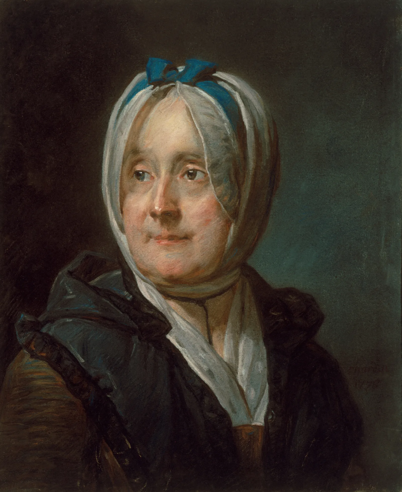 Portrait Of Madame Chardin Wall Art by Jean Siméon Chardin - Canvas Print