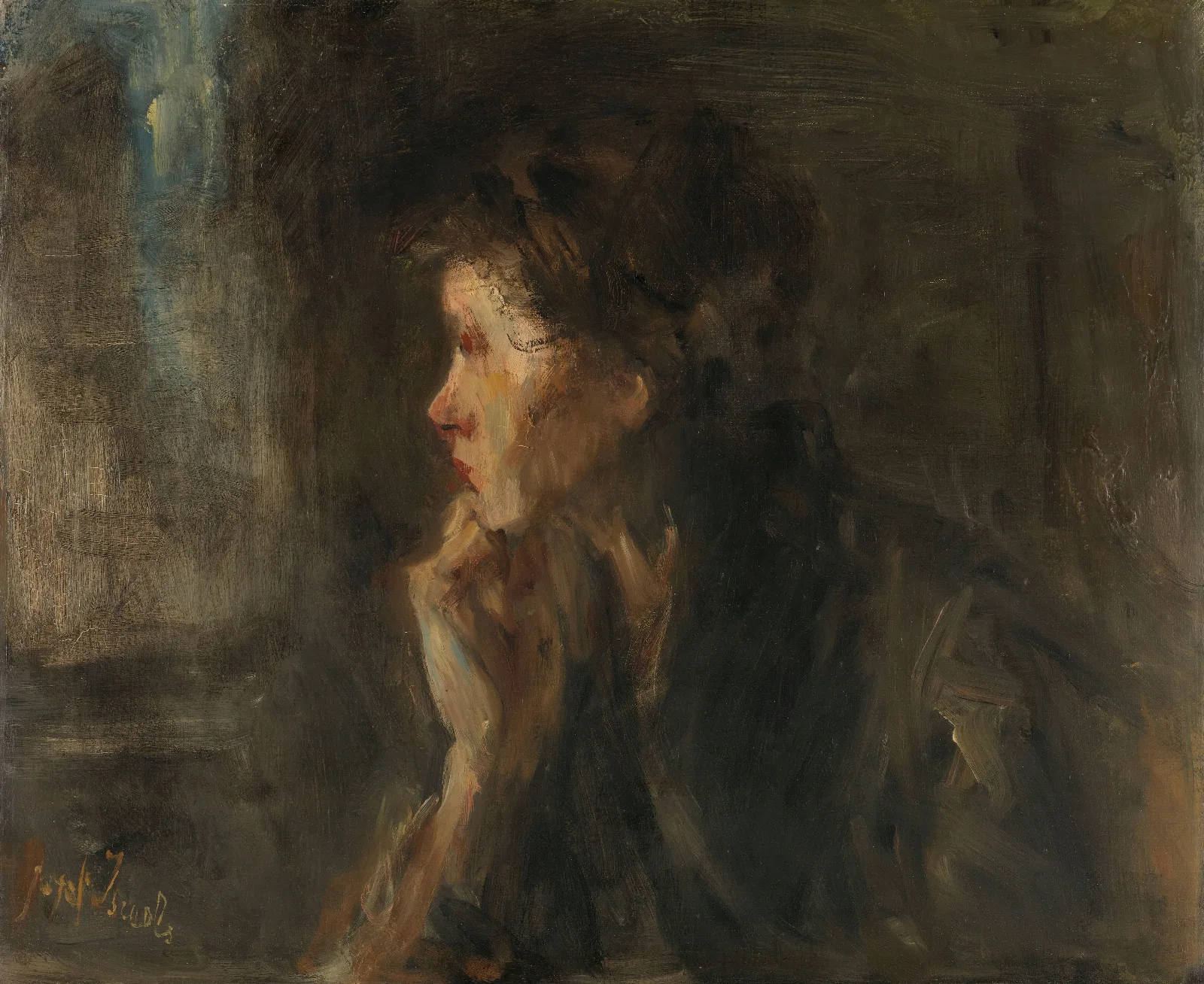 Meditation 17 Wall Art by Jozef Israëls - Canvas Print