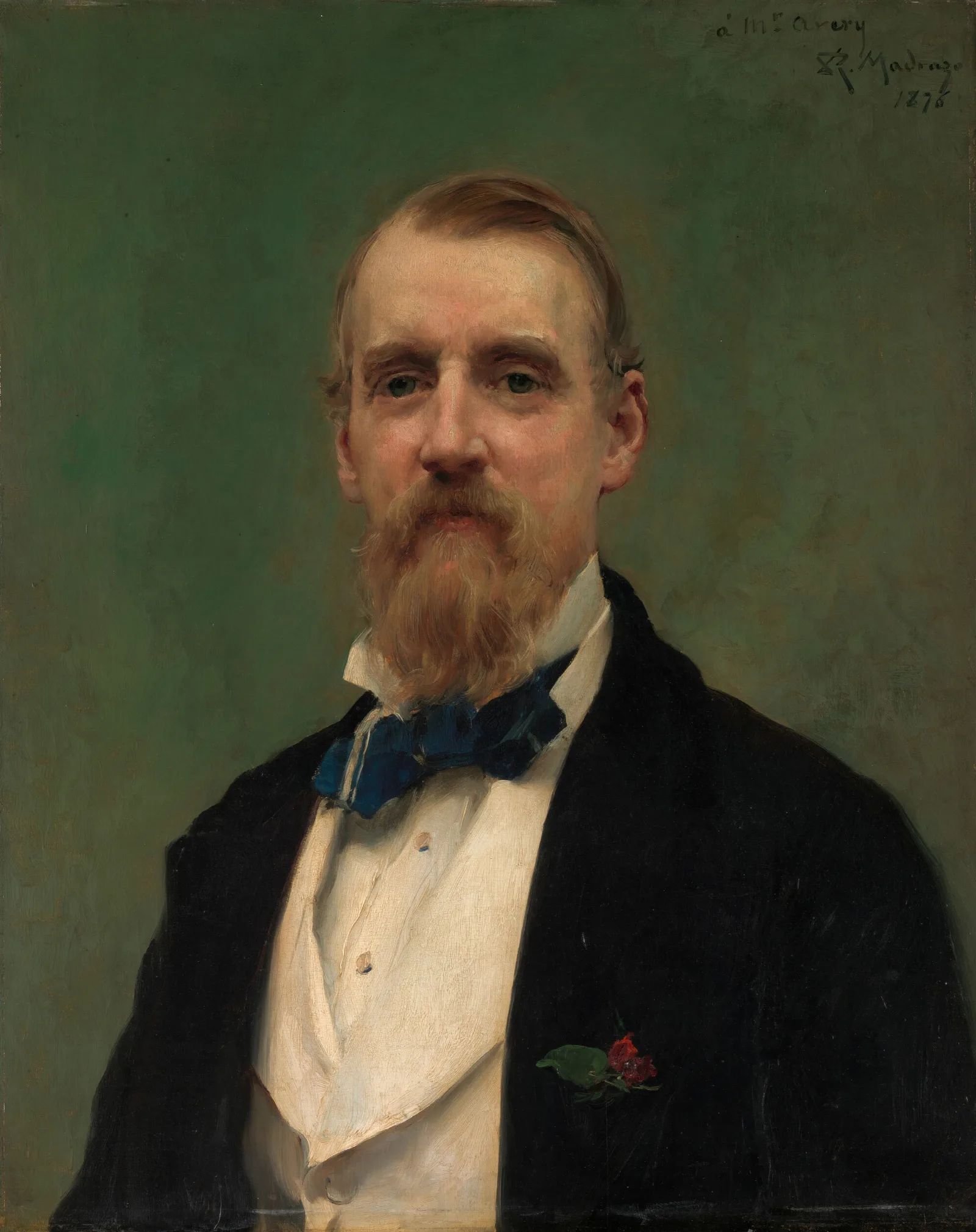 Samuel P Avery 1822 1904 Wall Art by Raimundo de Madrazo y Garreta - Canvas Print