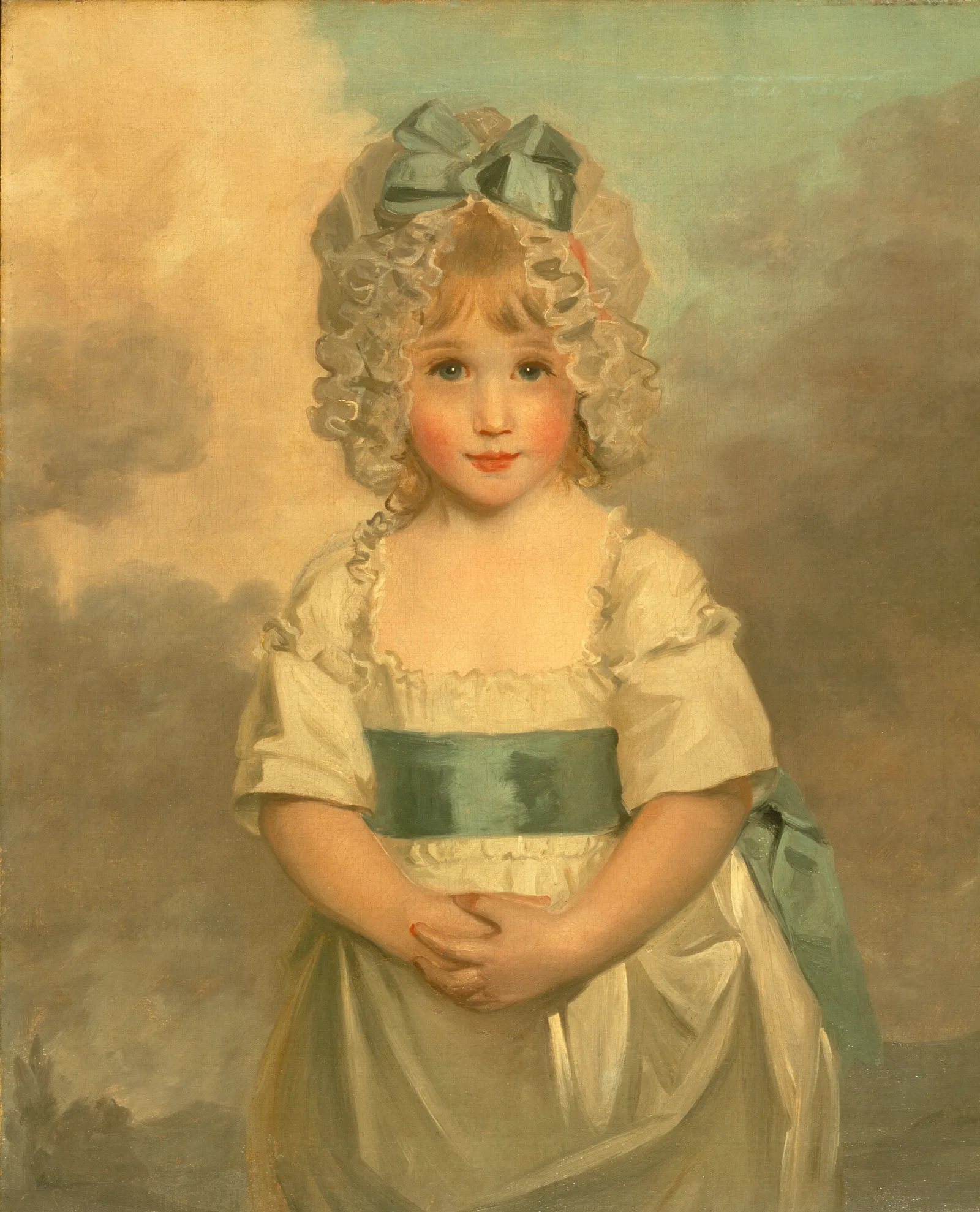 Miss Charlotte Papendick As A Child Wall Art by John Hoppner - Canvas Print