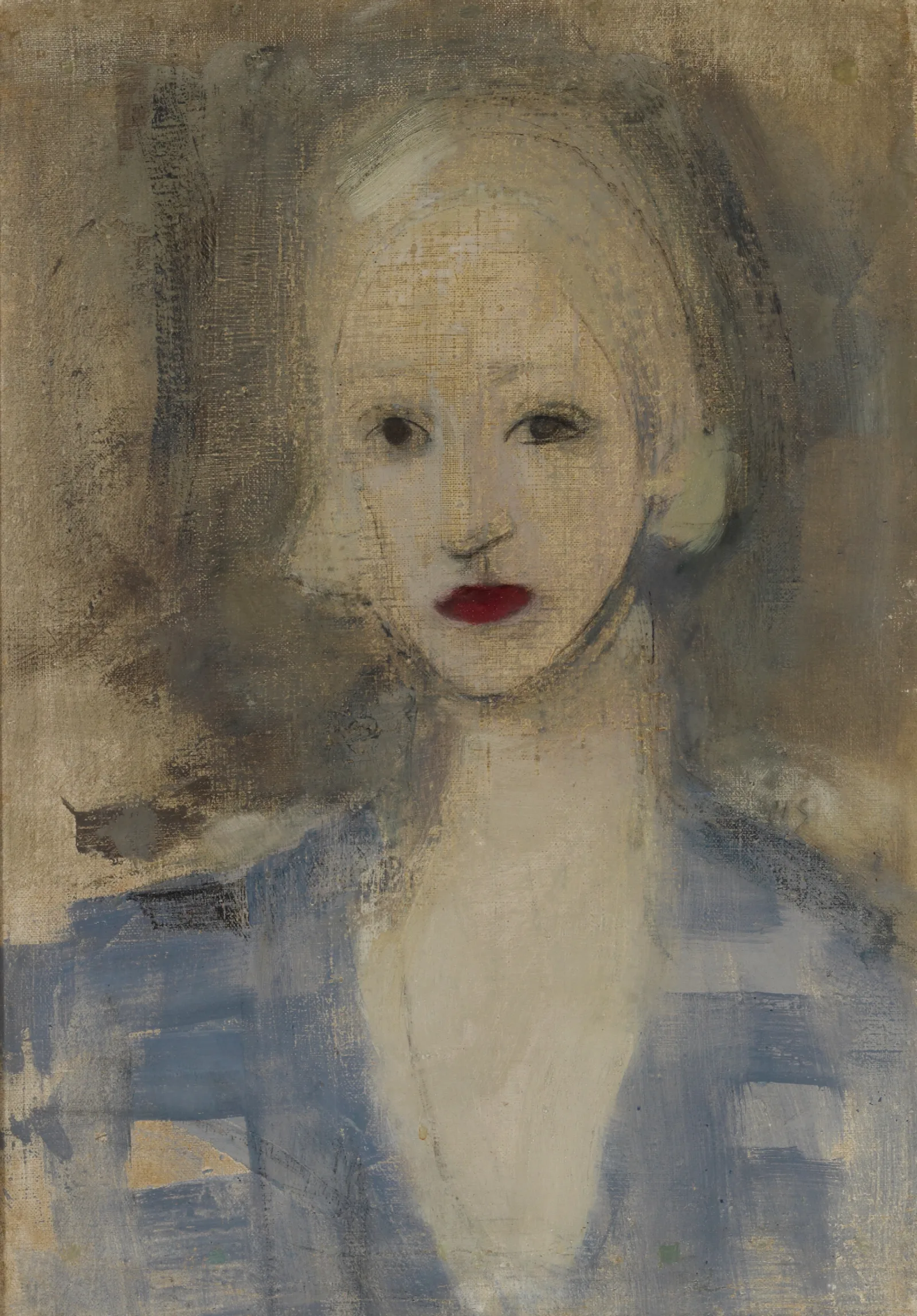 Blond Woman Wall Art by Helene Schjerfbeck - Canvas Print