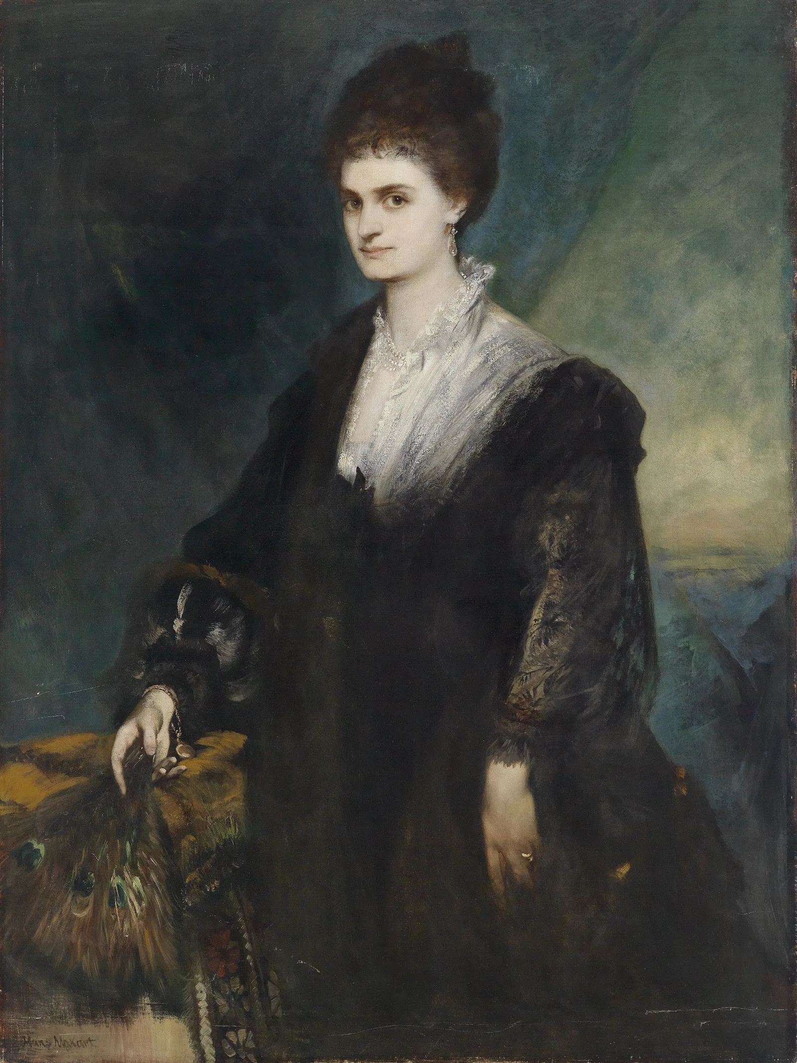 Bildnis Grafin Marie Von Coudenhove Kalergi Wall Art by Hans Makart - Canvas Print