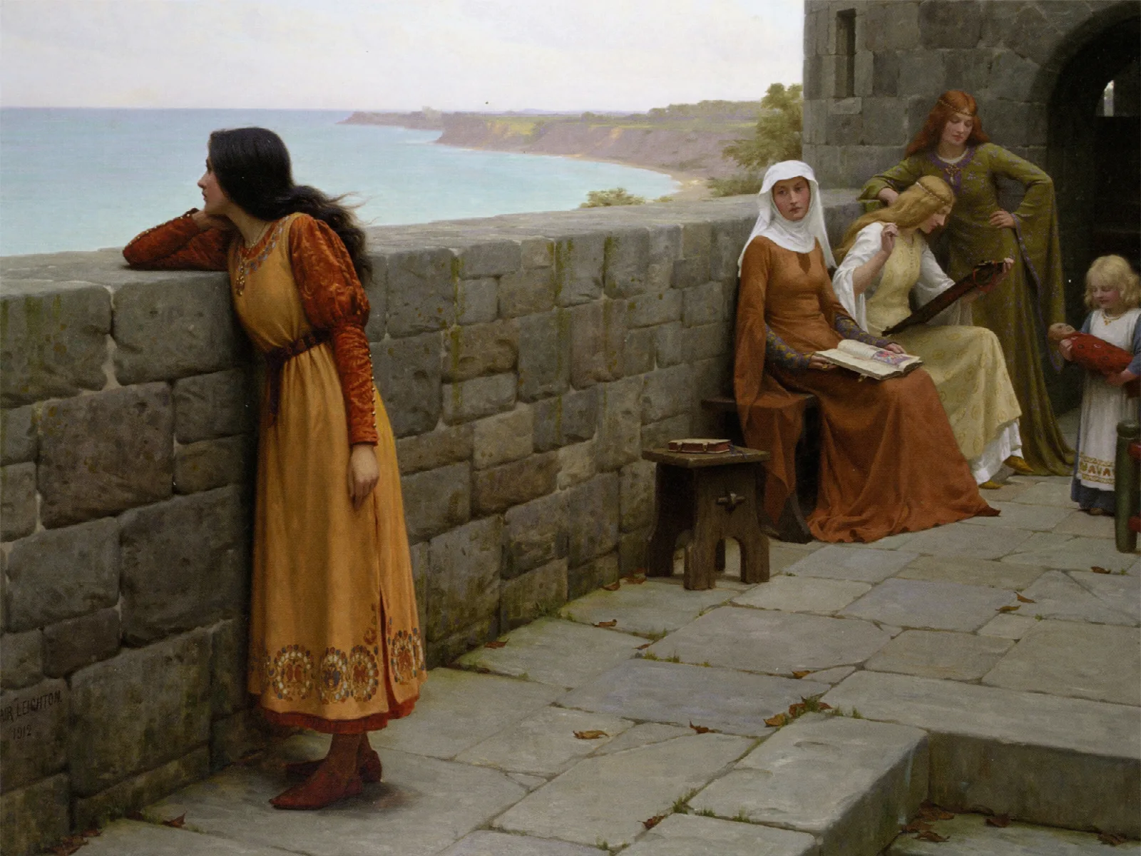 The Hostage Wall Art by Edmund Blair Leighton - Canvas Print