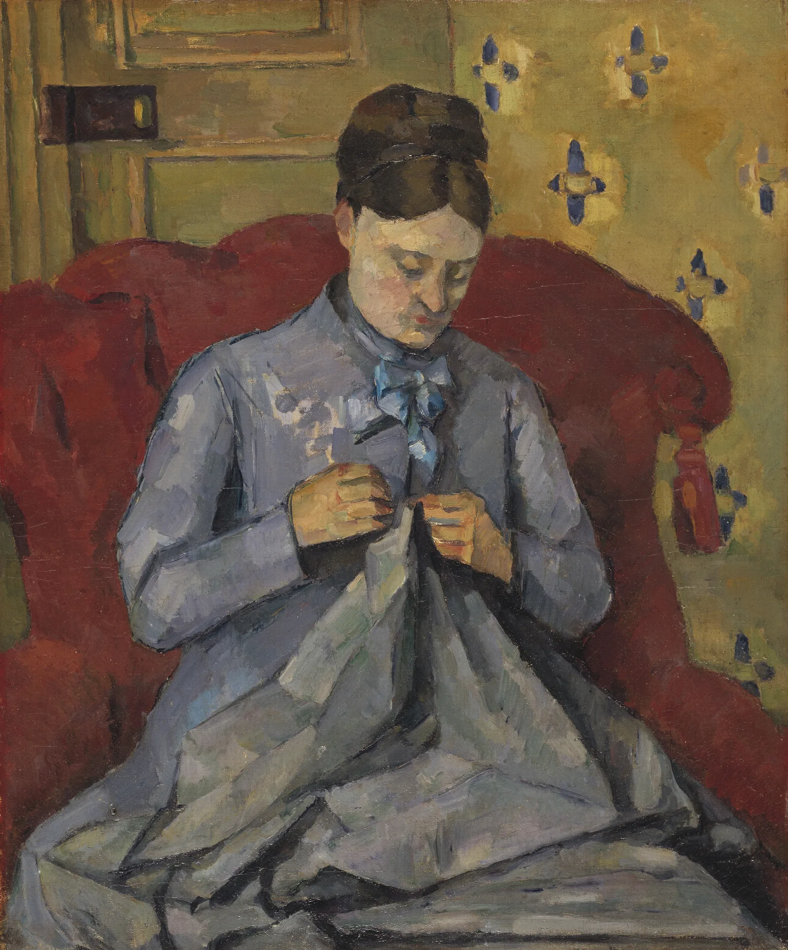 Portrait Of The Artists Wife 12 Wall Art by Paul Cézanne - Canvas Print