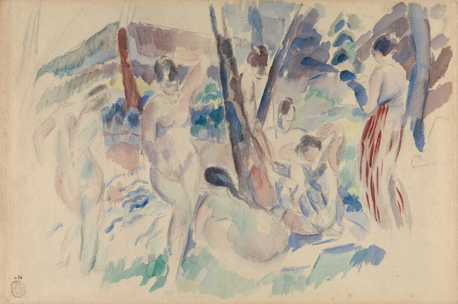 Figures In The Forest Wall Art by Rik Wouters - Canvas Print