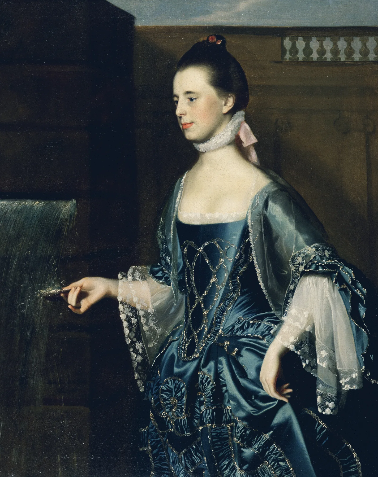 Mrs Daniel Sargent Mary Turner Wall Art by John Singleton Copley - Canvas Print