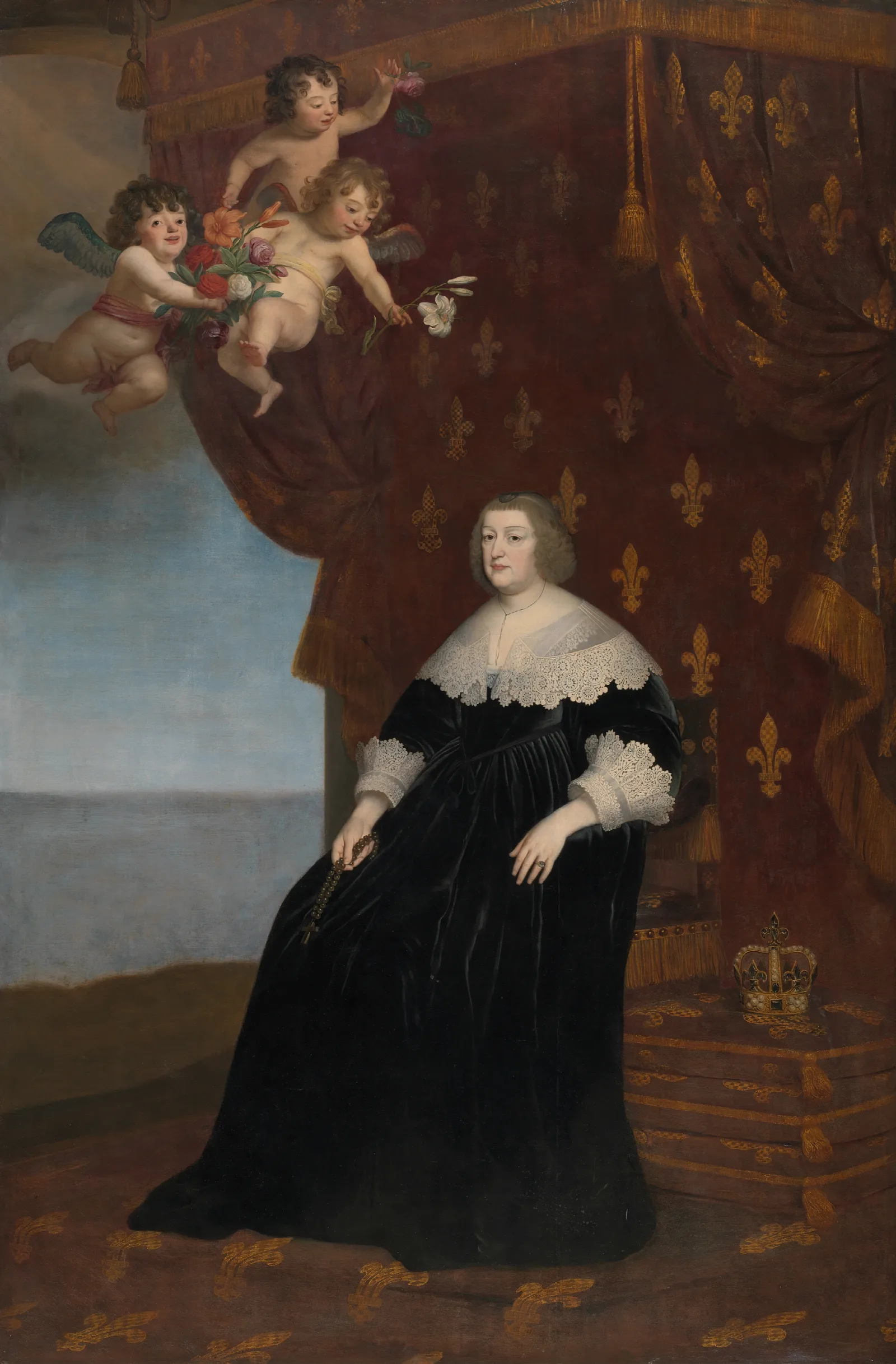 Maria De Medici Wall Art by Gerard van Honthorst - Canvas Print