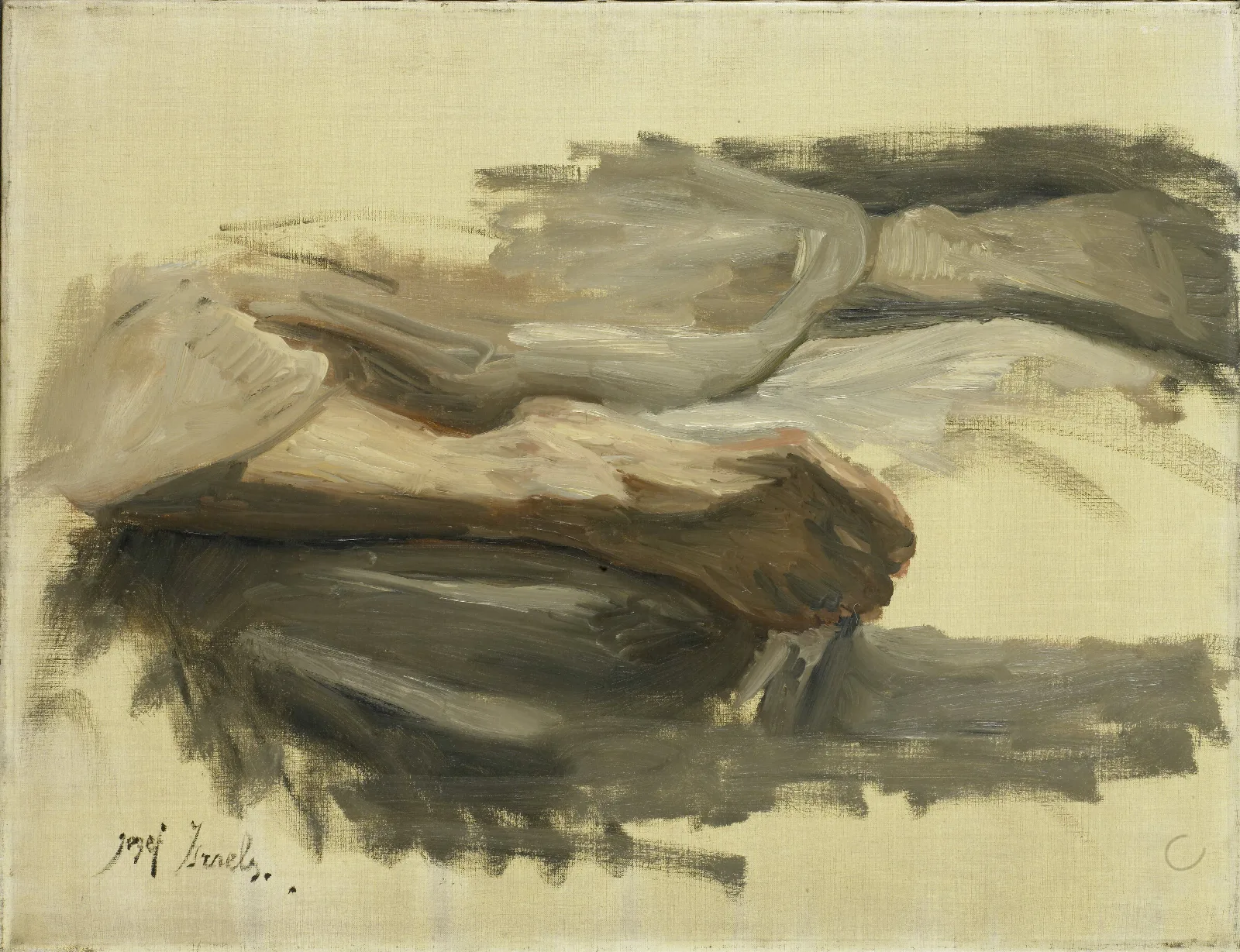 Sauls Legs Wall Art by Jozef Israëls - Canvas Print