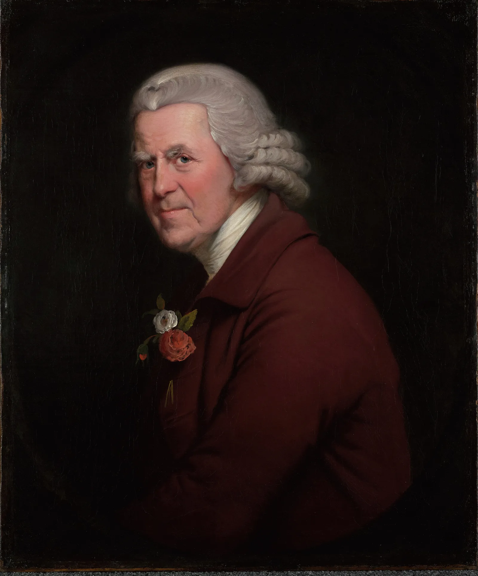 Portrait Of Old John Head Waiter At The Kings Head Inn In Derby Wall Art by Joseph Wright of Derby - Canvas Print