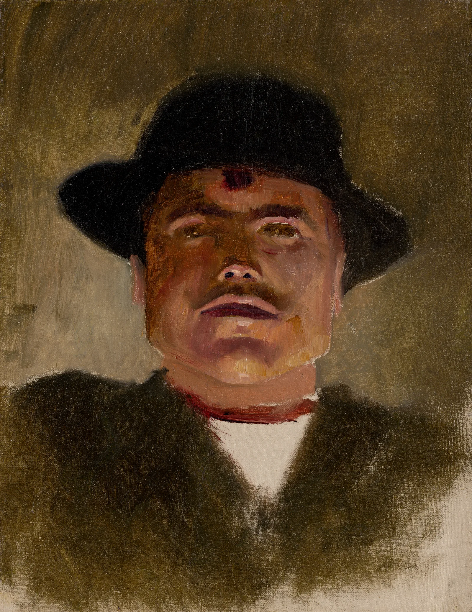 Spis Peasant In A Hat Wall Art by Ladislav Mednyánszky - Canvas Print