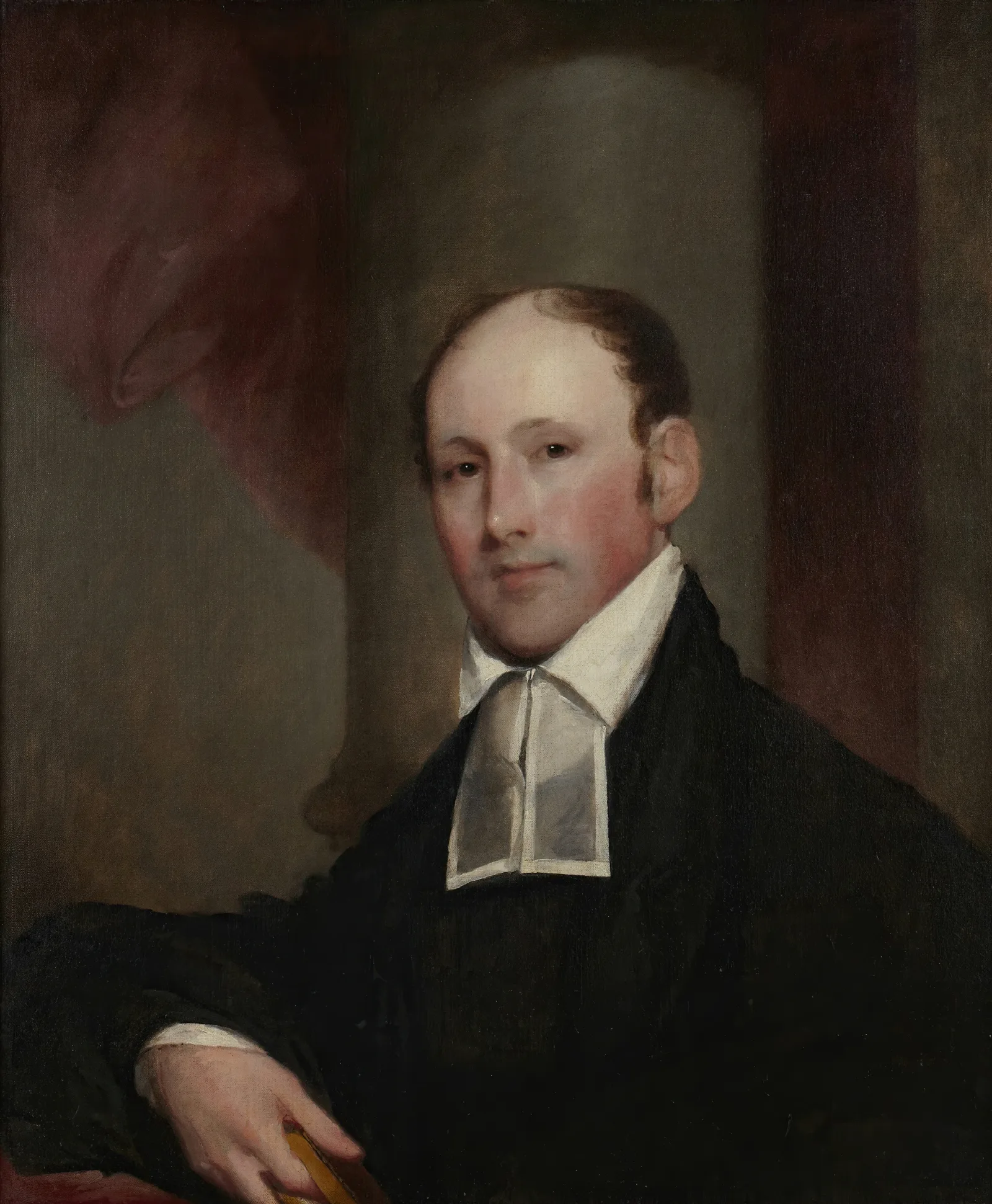 The Rev Charles Burroughs Dd Wall Art by Gilbert Stuart - Canvas Print