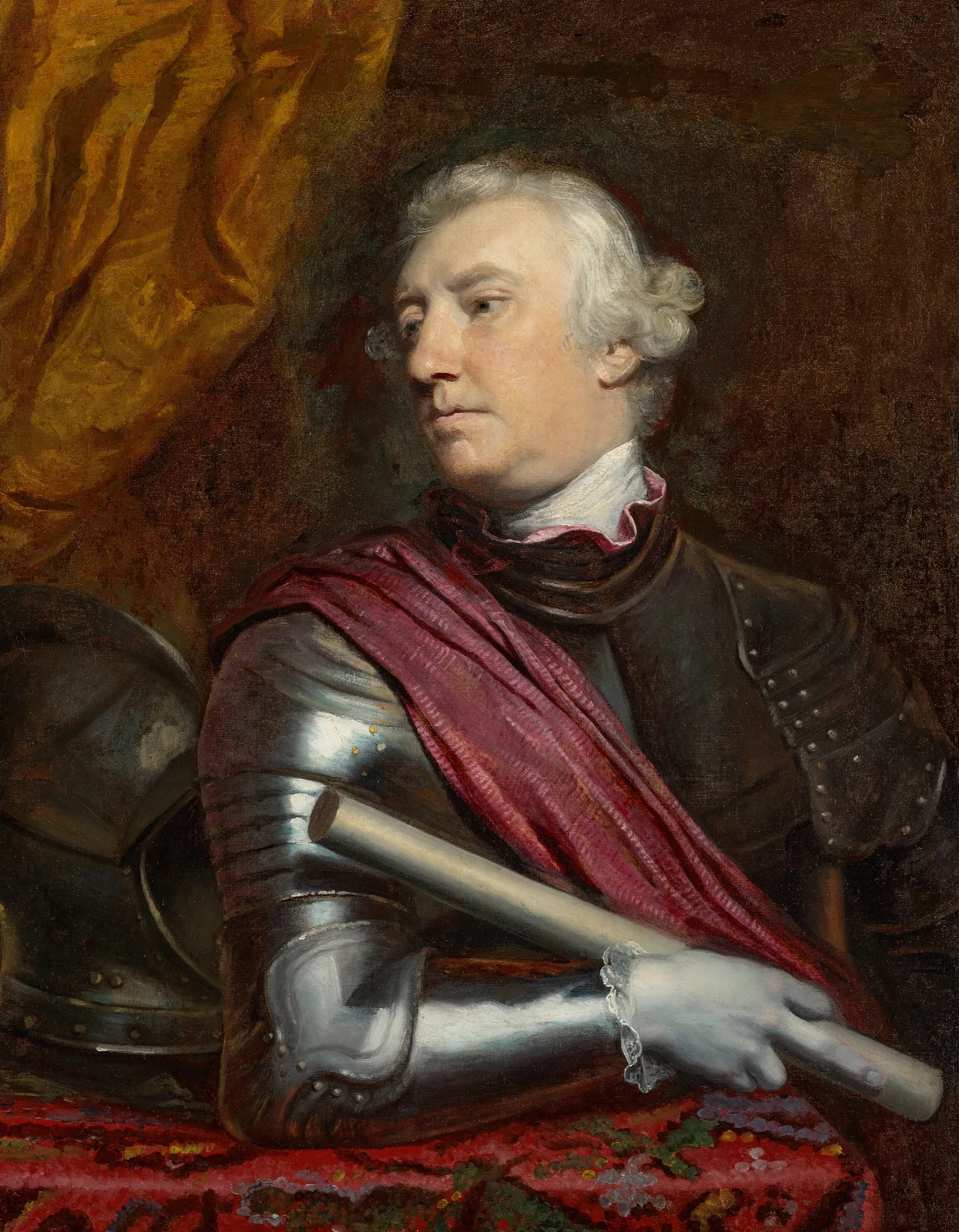Portrait Of George Townshend 1st Marquess Townshend 1724 1807 Wall Art by Sir Joshua Reynolds - Canvas Print
