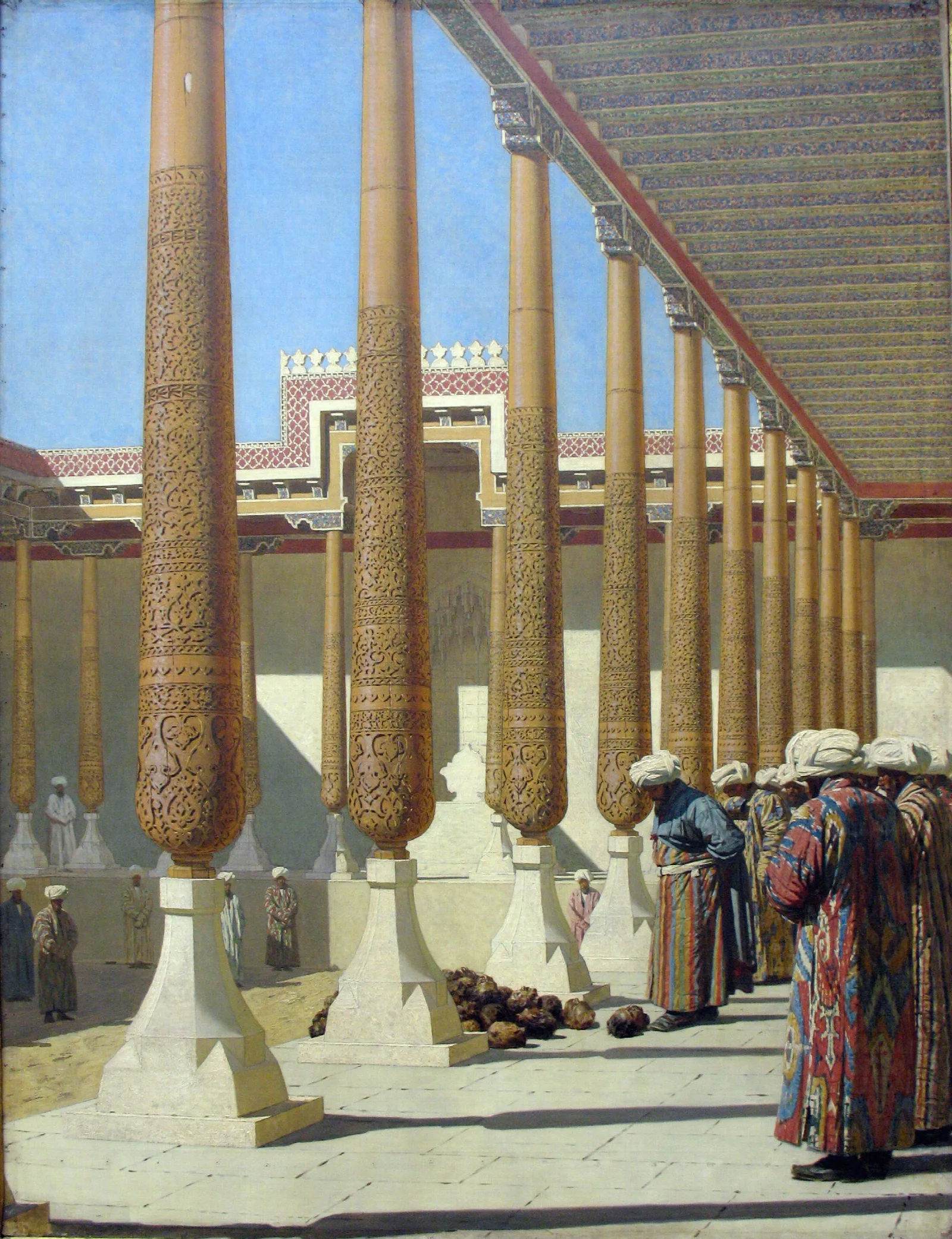 Presentation Of The Trophies Wall Art by Vasily Vereshchagin - Canvas Print