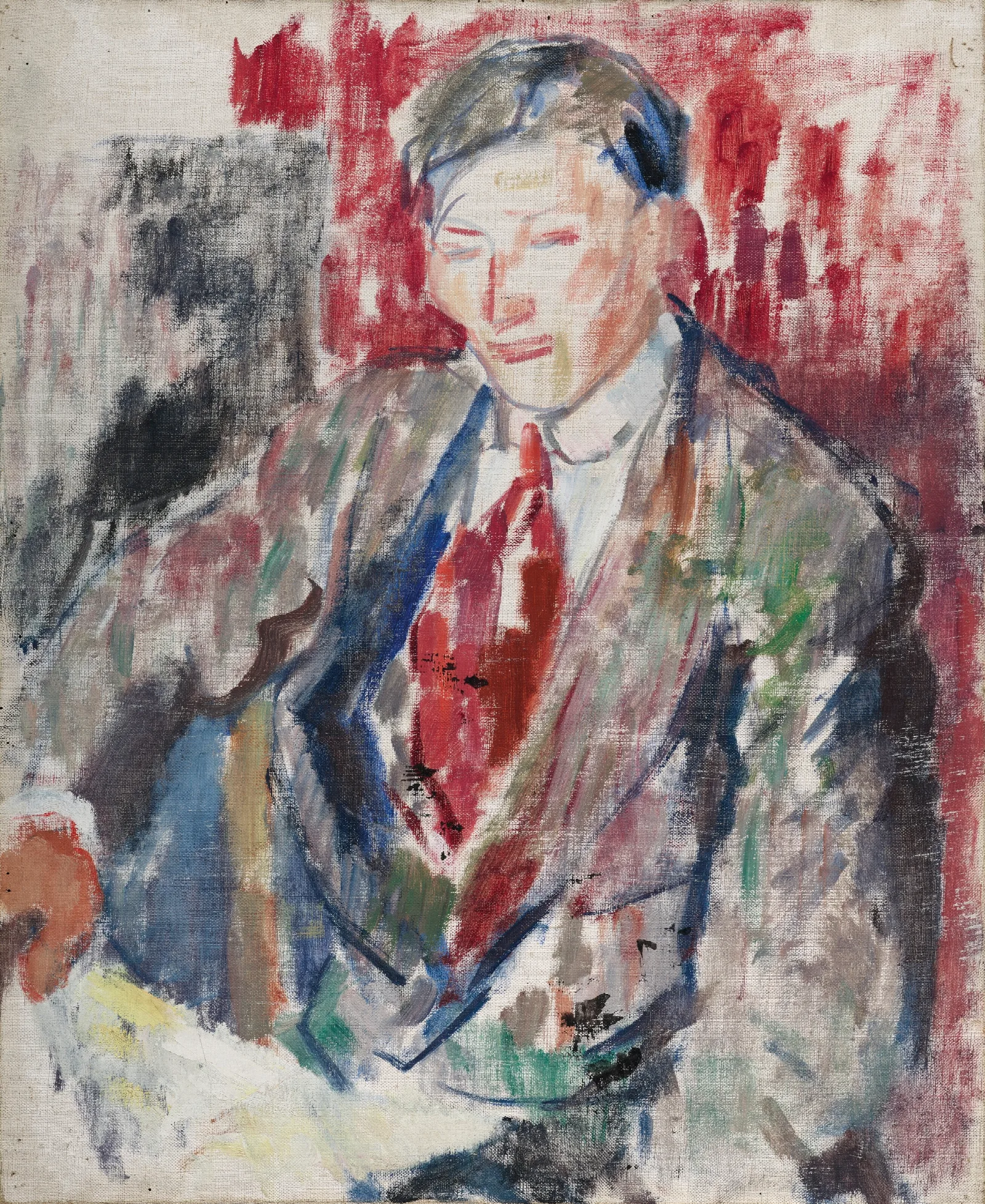 Portrait De Karel Wouters Wall Art by Rik Wouters - Canvas Print