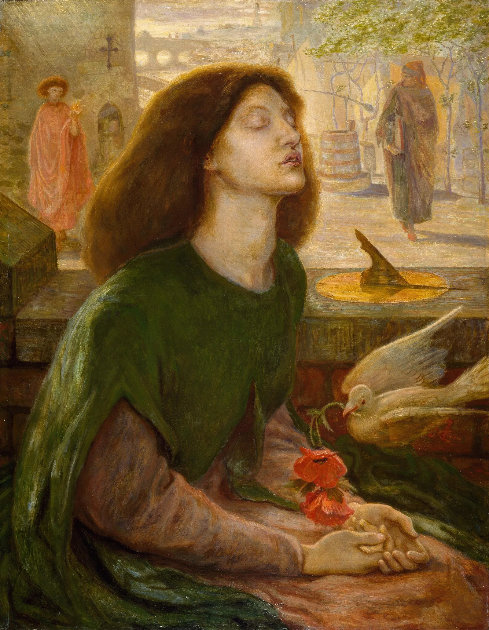 Beatrix Wall Art by Dante Gabriel Rossetti - Canvas Print