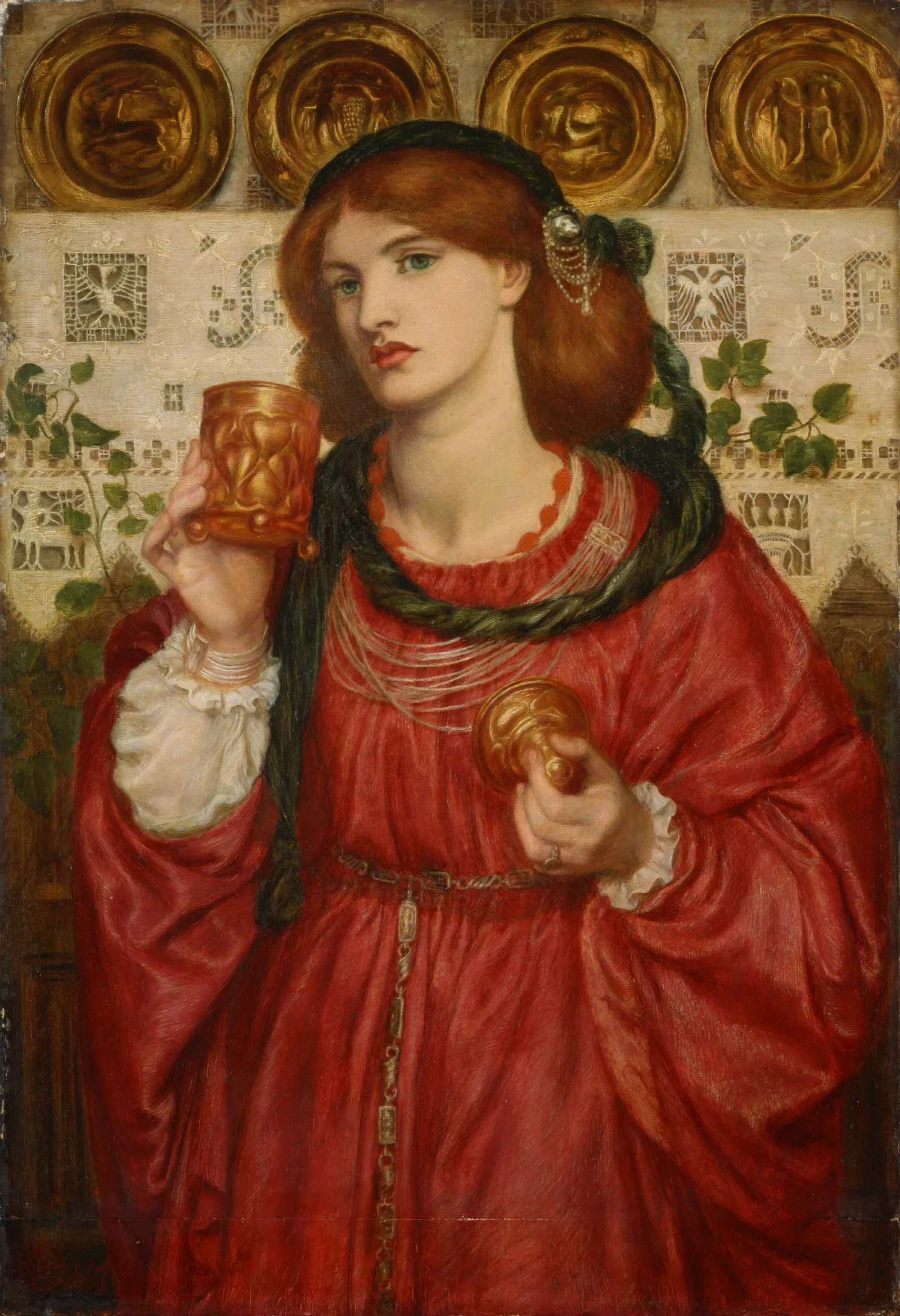 The Loving Cup Wall Art by Dante Gabriel Rossetti - Canvas Print
