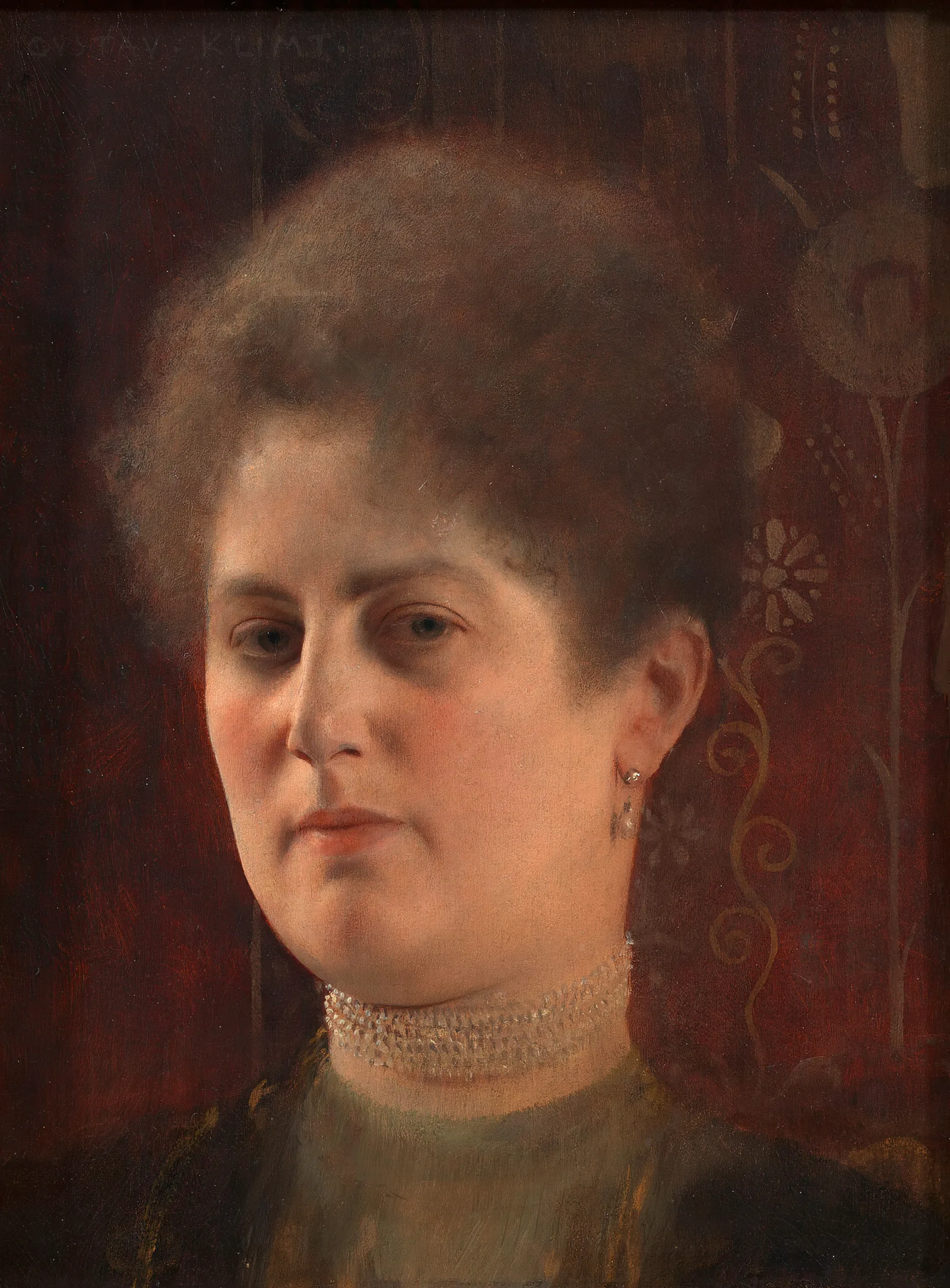 Bildnis Einer Unbekannten Frau Frau Heymann Wall Art by Gustav Klimt - Canvas Print