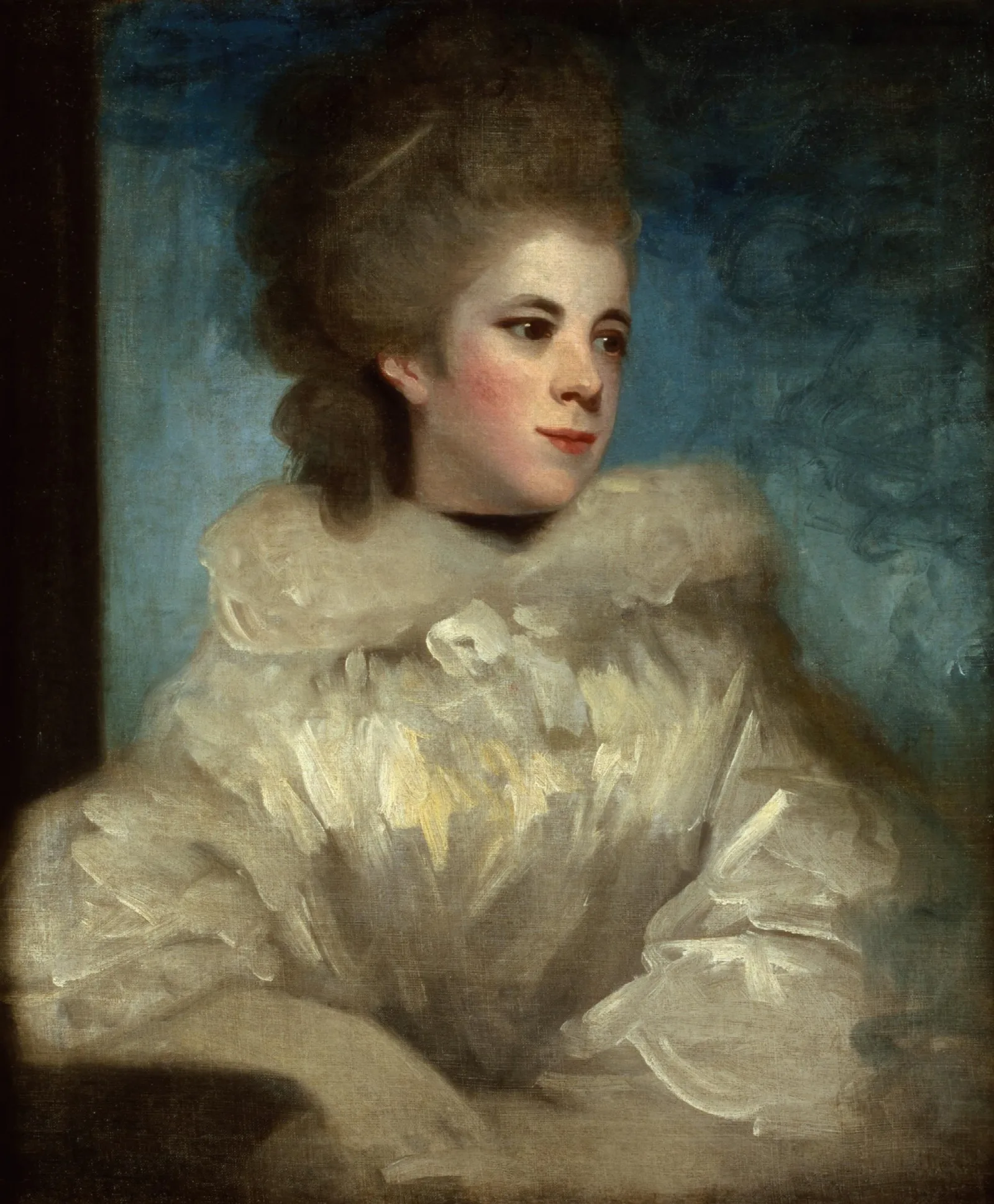 Portrait Of Mrs Abington 1737 1815 Wall Art by Sir Joshua Reynolds - Canvas Print