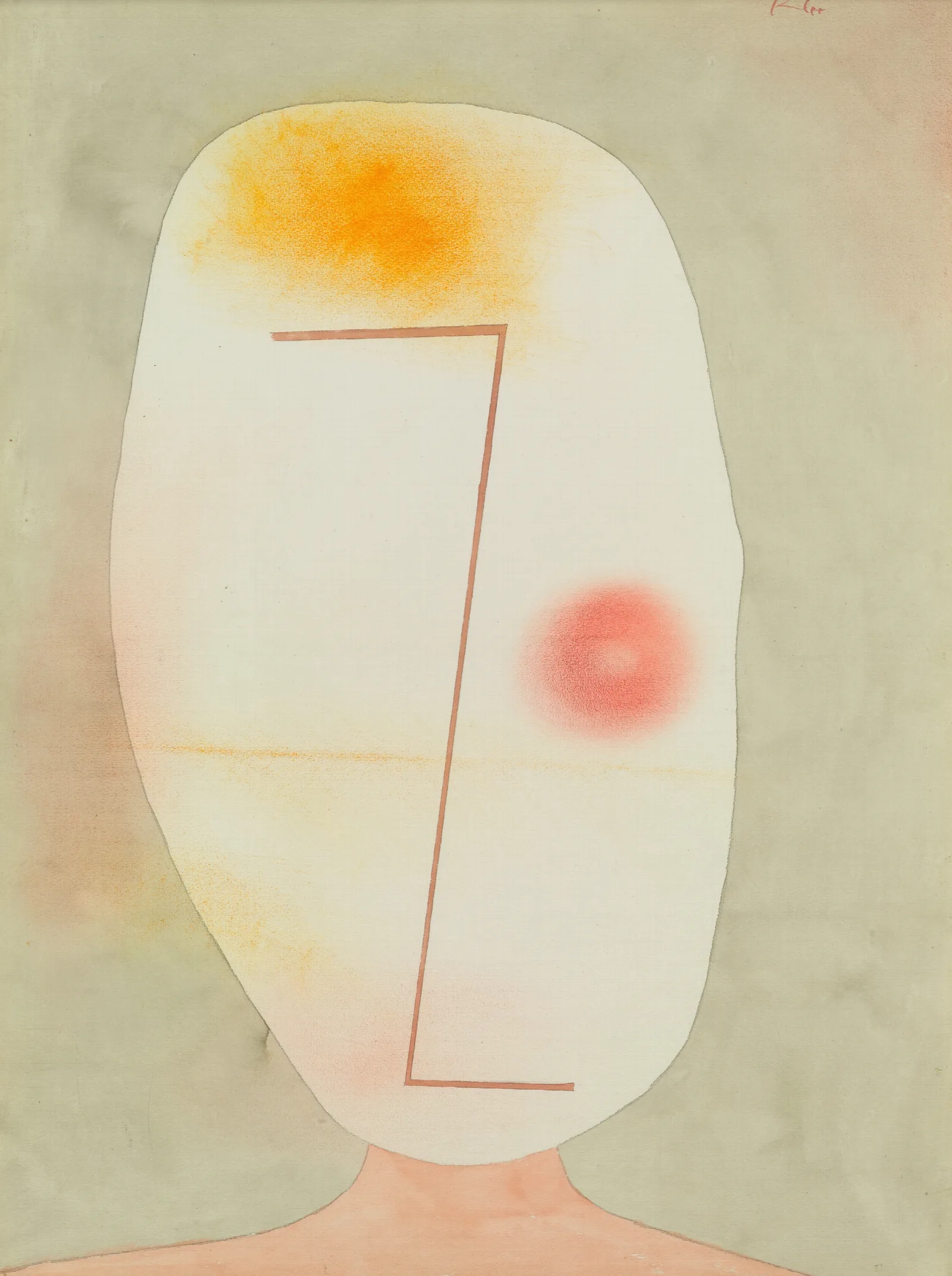 Abstract Kopf by Paul Klee (1934) Wall Art by Paul Klee - Canvas Print