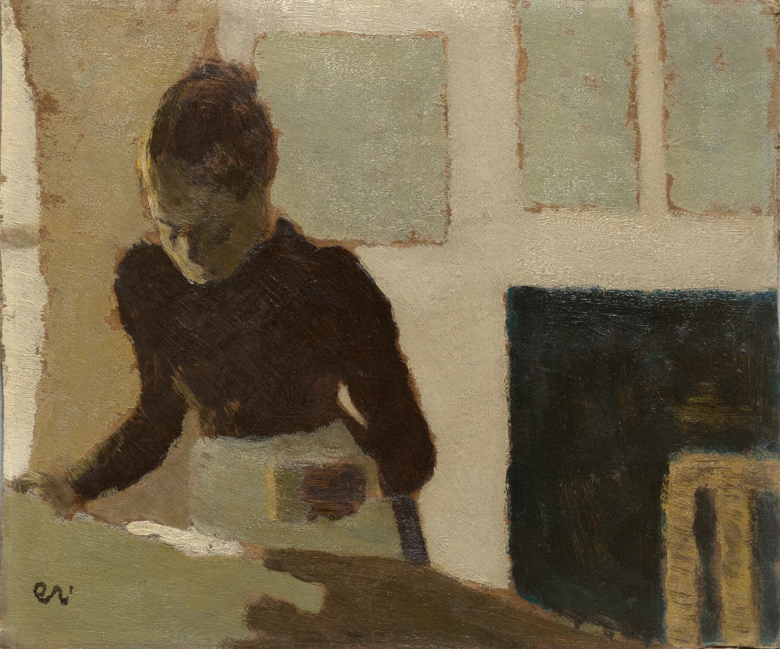 Woman Ironing 5 Wall Art by Édouard Vuillard - Canvas Print