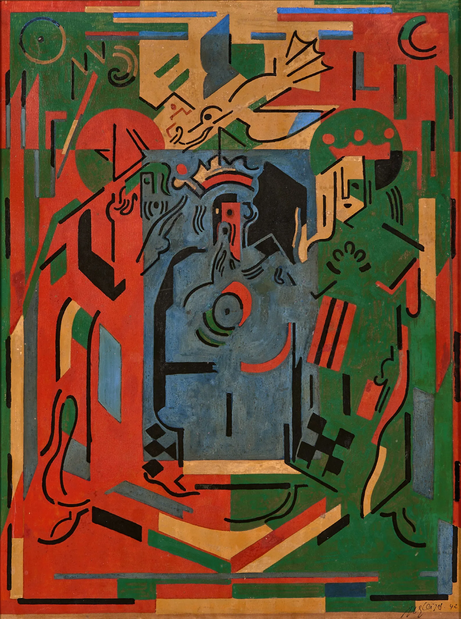 Au Palais Wall Art by Albert Gleizes - Canvas Print