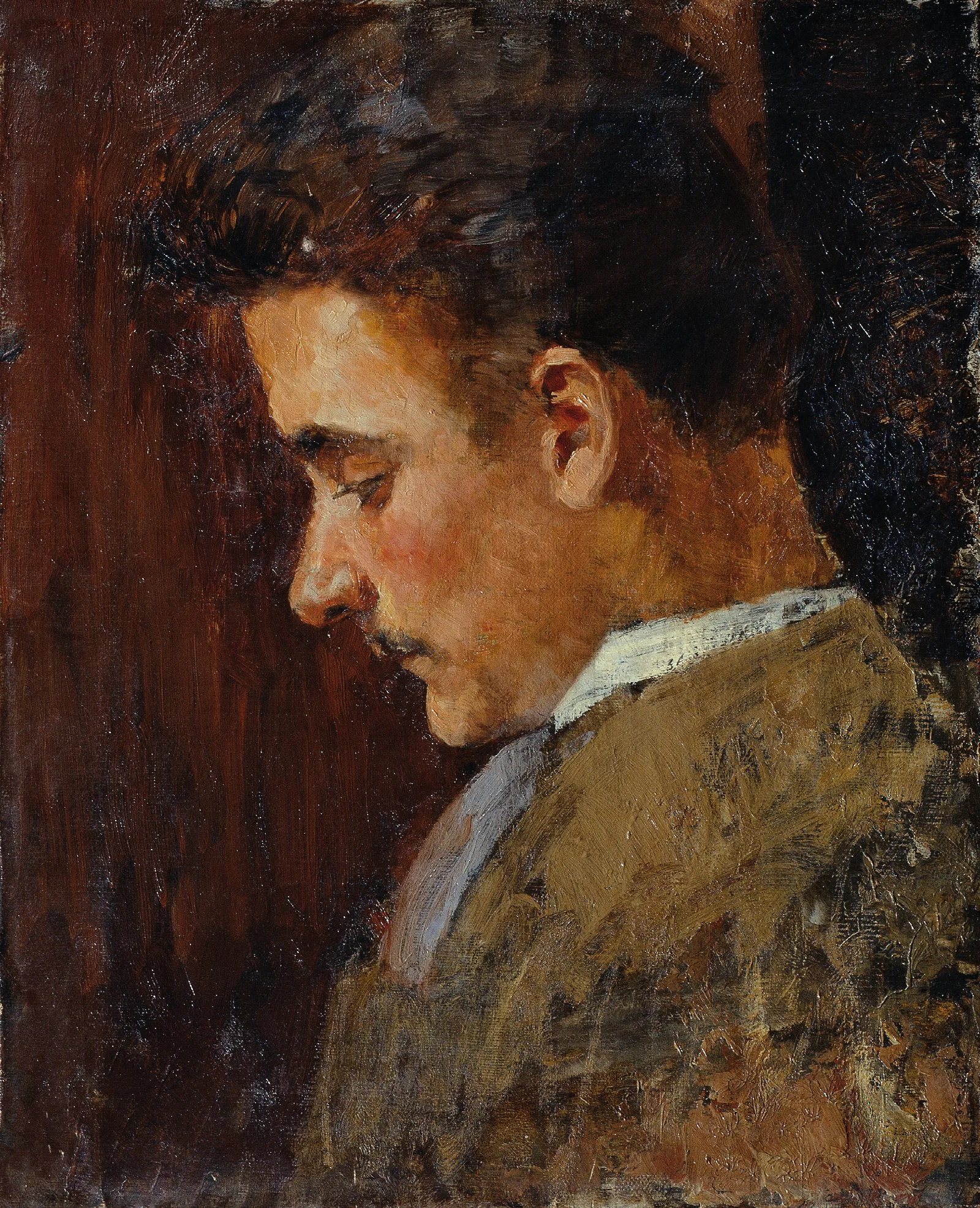 Jugendbildnis Rudolf Steindl Schwager Des Kunstlers Wall Art by Koloman Moser - Canvas Print