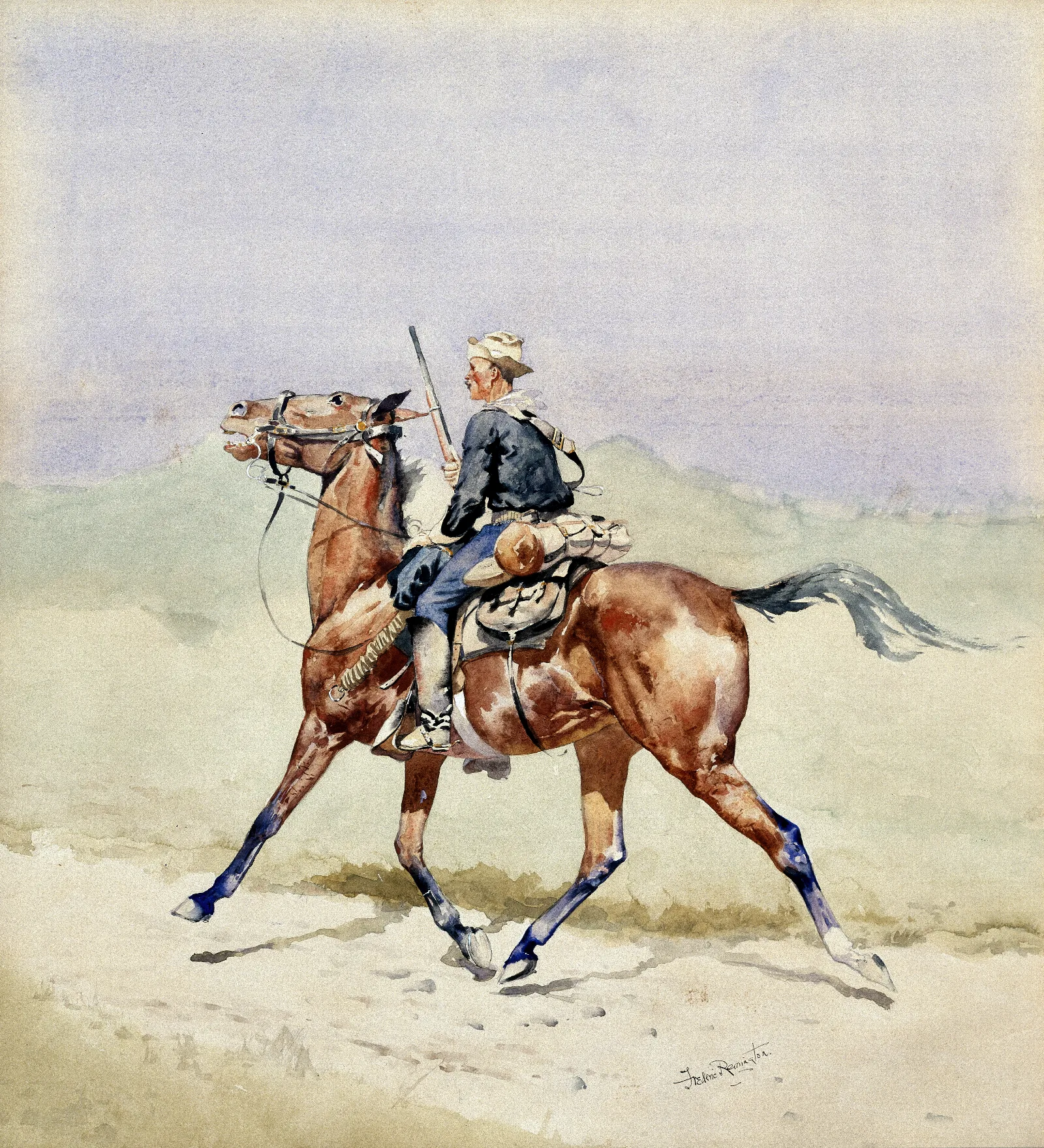 The Advance Guard Wall Art by Frederic Remington - Canvas Print