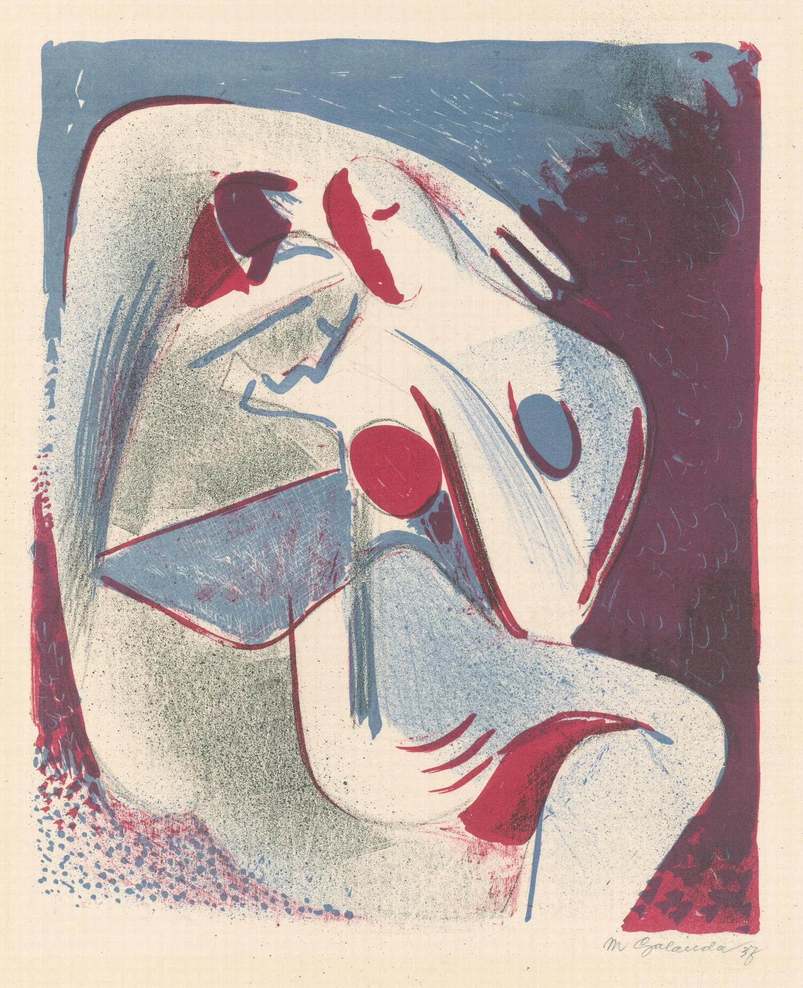 Milenci 4 Wall Art by Mikuláš Galanda - Canvas Print