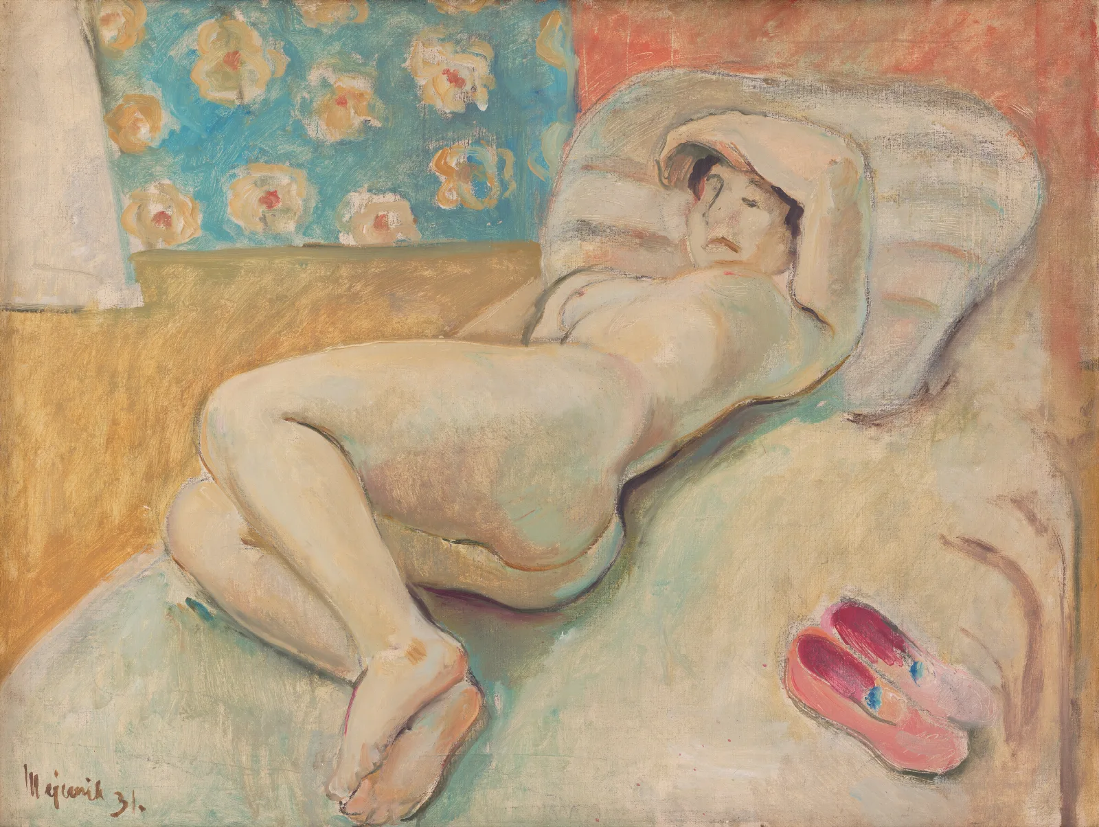 Resting Woman Wall Art by Cyprián Majerník - Canvas Print
