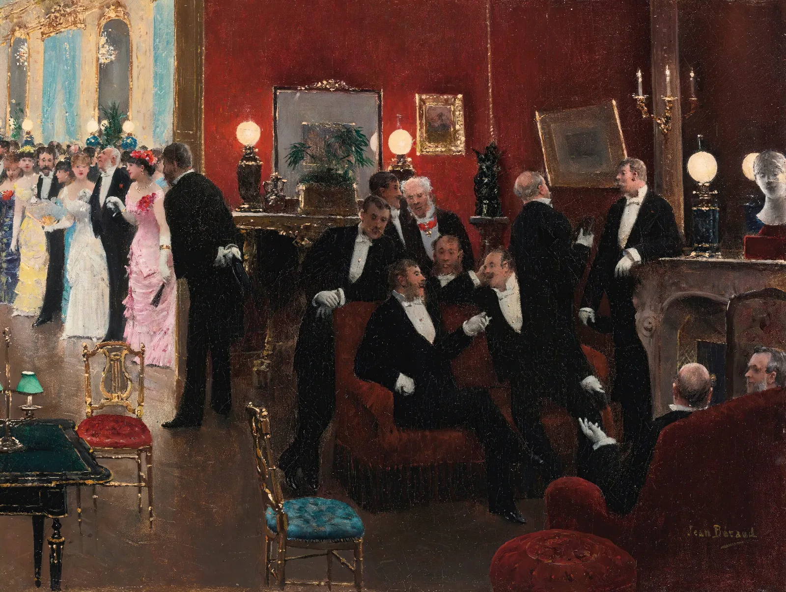 La Reception Wall Art by Jean Béraud - Canvas Print