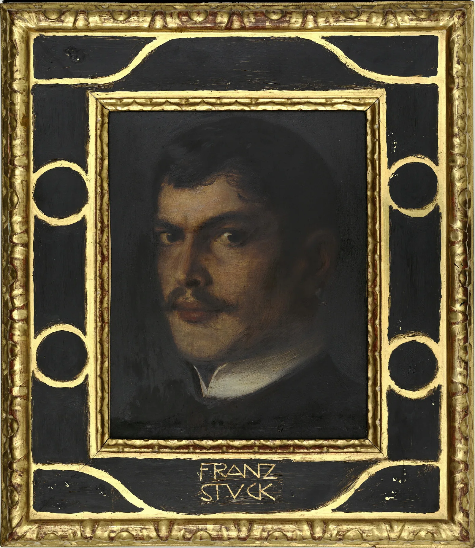 Self Portrait 458 Wall Art by Franz von Stuck - Canvas Print