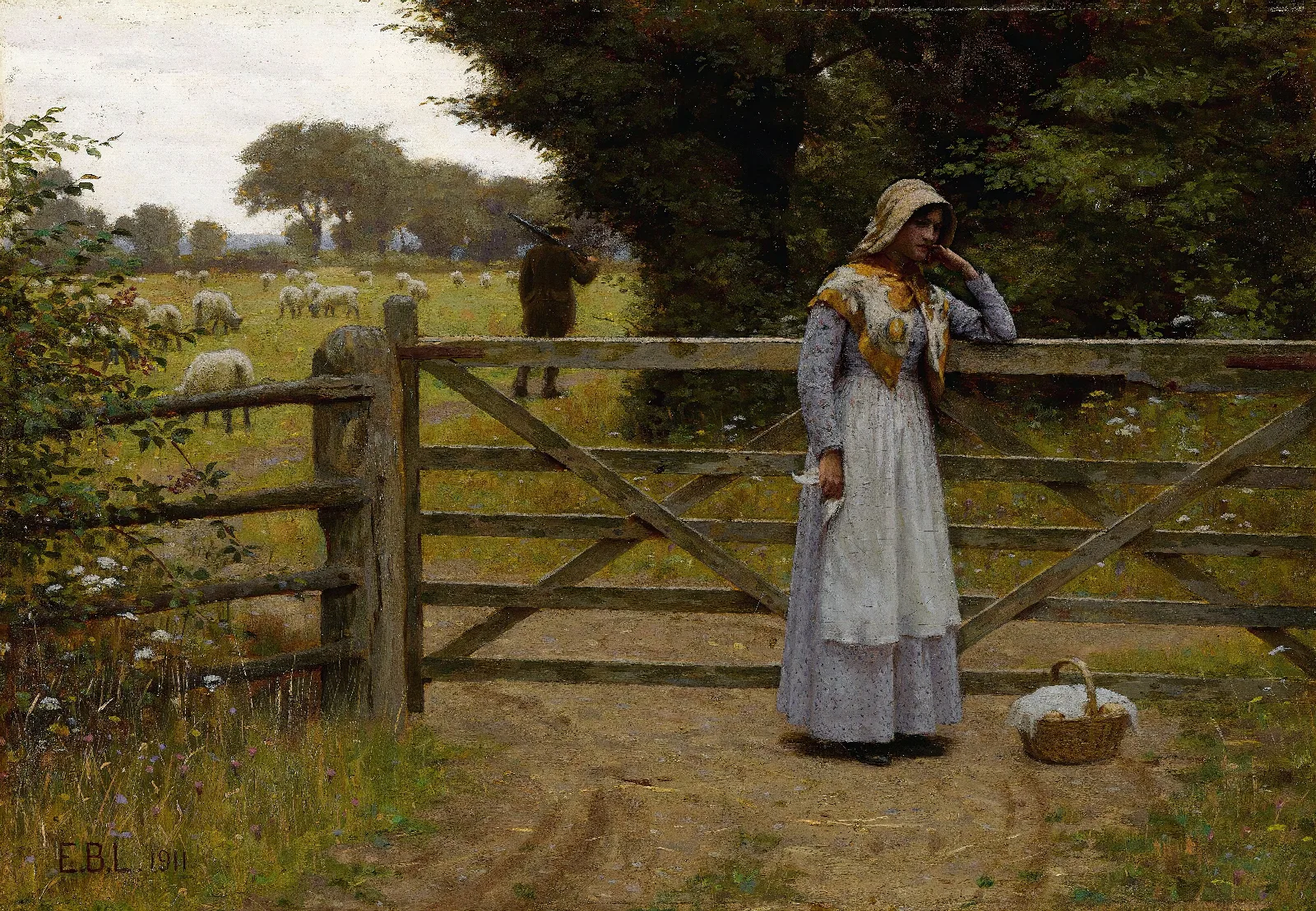 Off Wall Art by Edmund Blair Leighton - Canvas Print