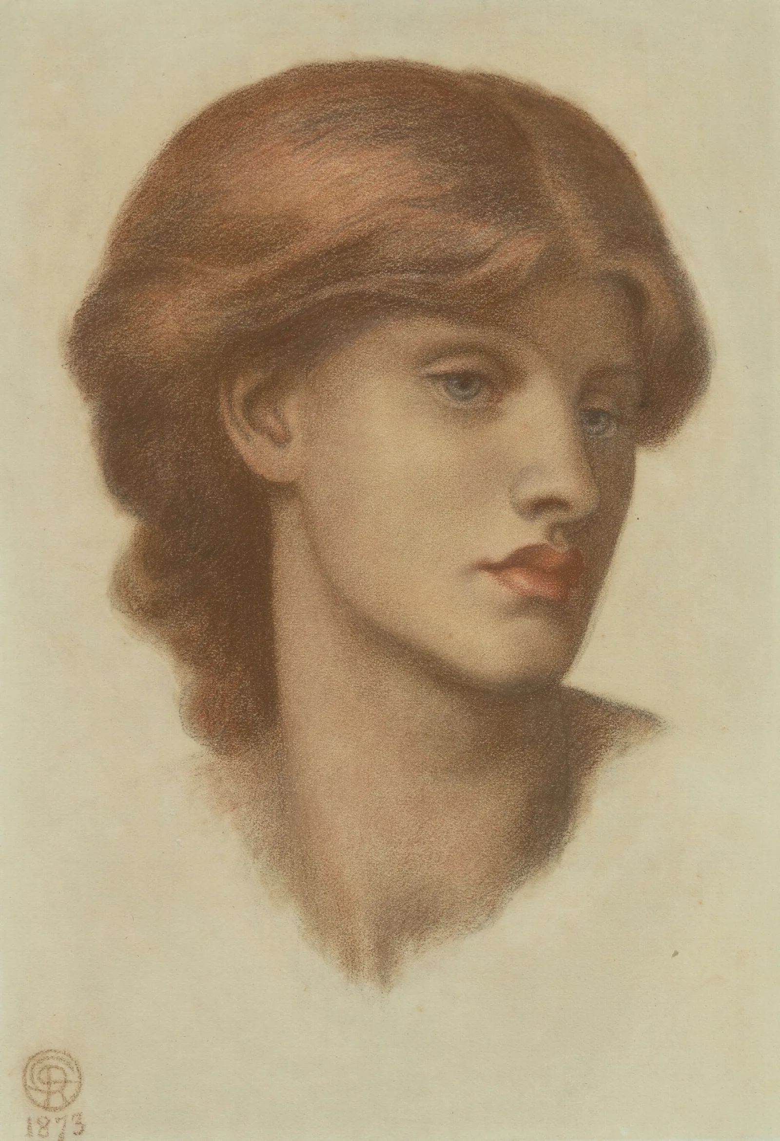 Study Of Alexa Wilding Wall Art by Dante Gabriel Rossetti - Canvas Print