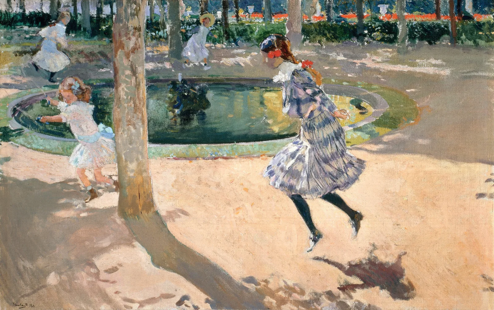 The Skipping Rope 2 Wall Art by Joaquín Sorolla - Canvas Print