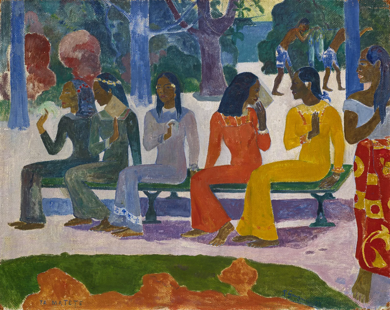 Ta Matete The Market 2 Wall Art by Paul Gauguin - Canvas Print