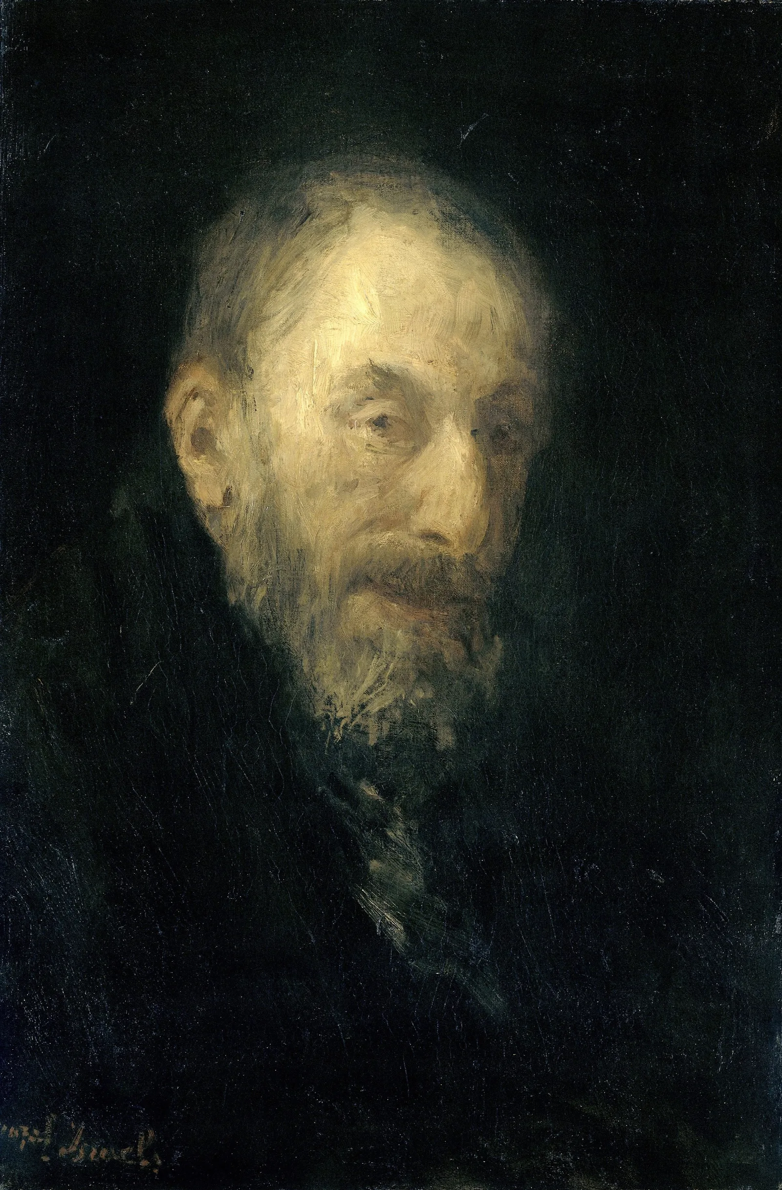 Old Isaac Wall Art by Jozef Israëls - Canvas Print