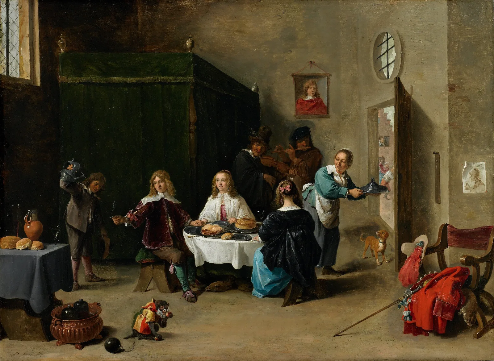 The Prodigal Son 5 Wall Art by David Teniers The Younger - Canvas Print