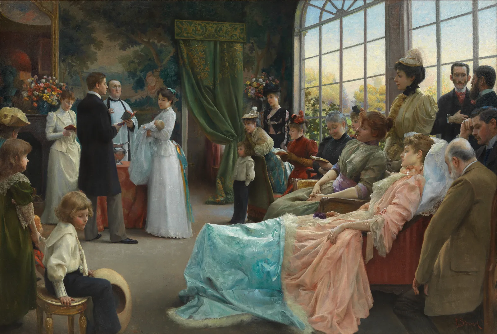 The Baptism Wall Art by Julius Leblanc Stewart - Canvas Print