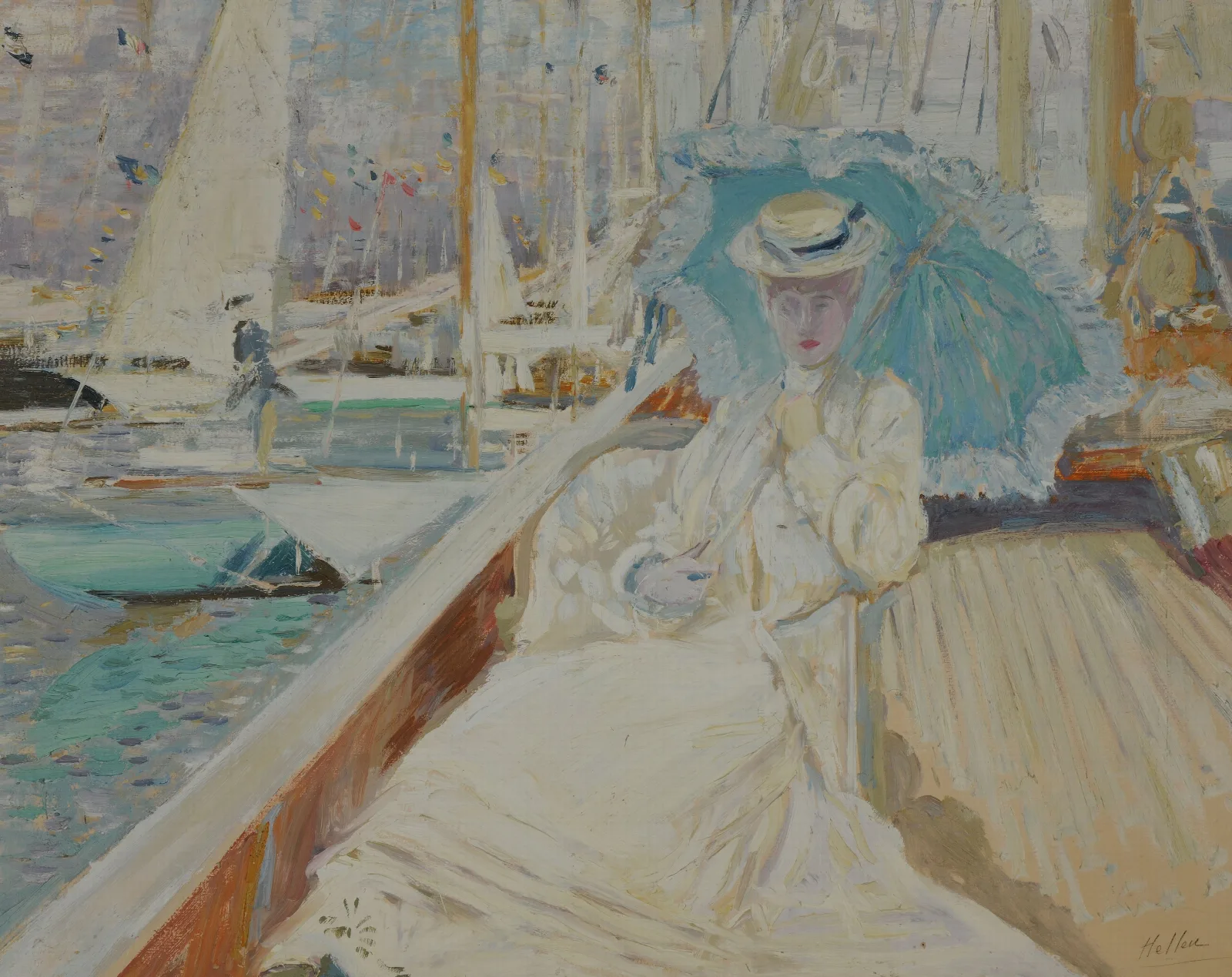En Bateau Wall Art by Paul César Helleu - Canvas Print